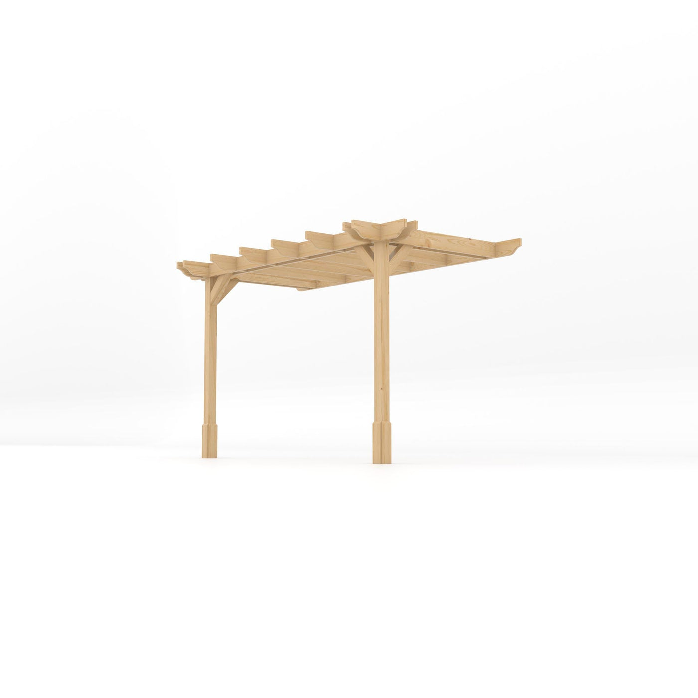 Wall Mounted Double Premium Pergola - Light Green - 1.8m Depth x 3.6m Length - image 2