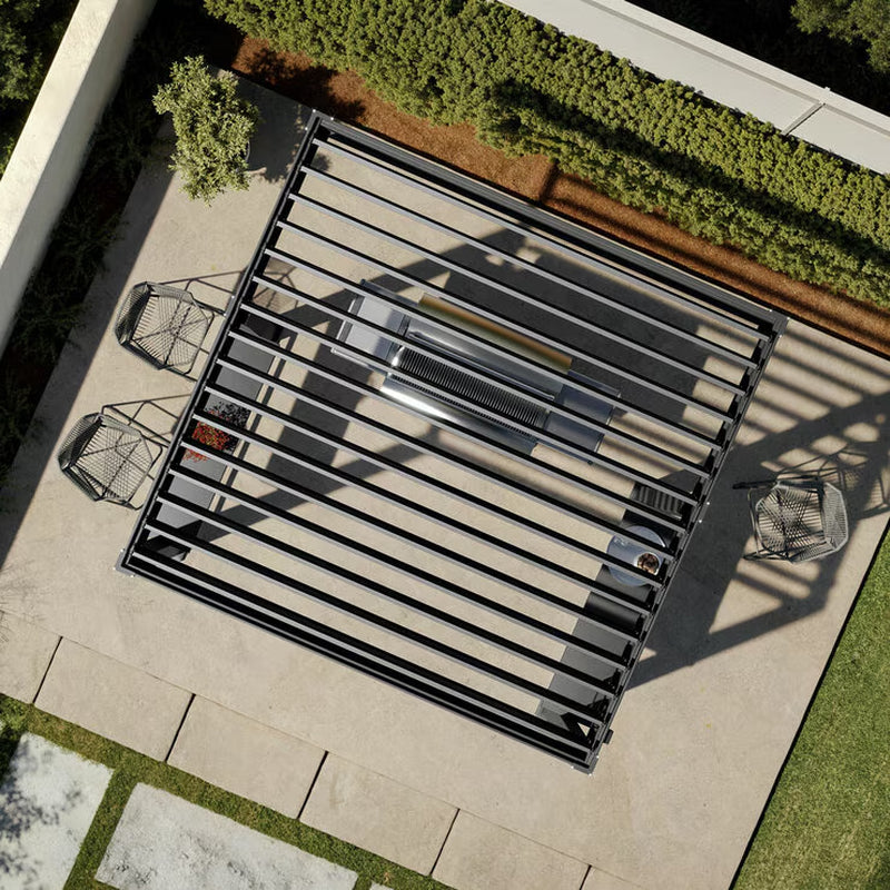 Adjustable Louvered Grill Pergola 8Ft 8" X 8Ft 2" (2.7 X 2.5M)