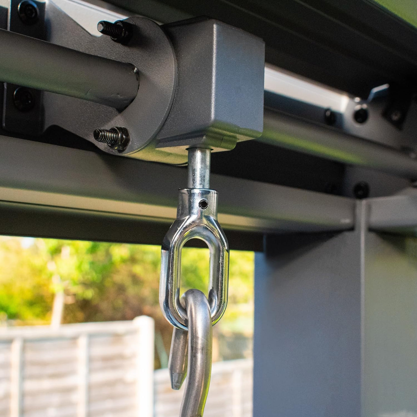 BPS® Deluxe Full Aluminium Pergola | Dual Zone Louvred Roof | Built in Drainage | Clip in Louvres | Garden Canopy | Sun Shade | Anthracite Grey 4X3M