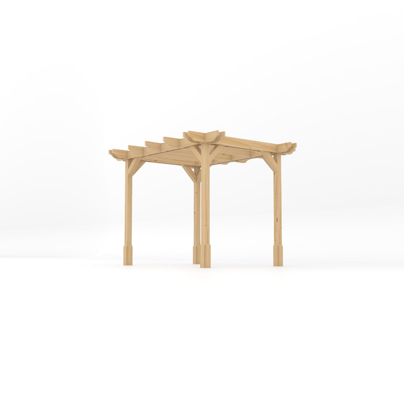 Freestanding Double Premium Pergola - Light Green - 2.4m Width x 3m Length - image 2