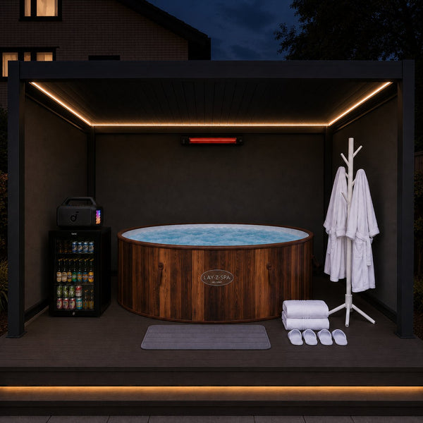Hot Tub Privacy Spa Bundle – Lifestyle (4×3m)