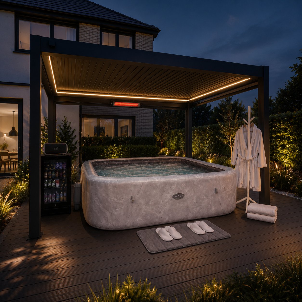 Hot Tub Privacy Spa Bundle – Signature (4×3m)