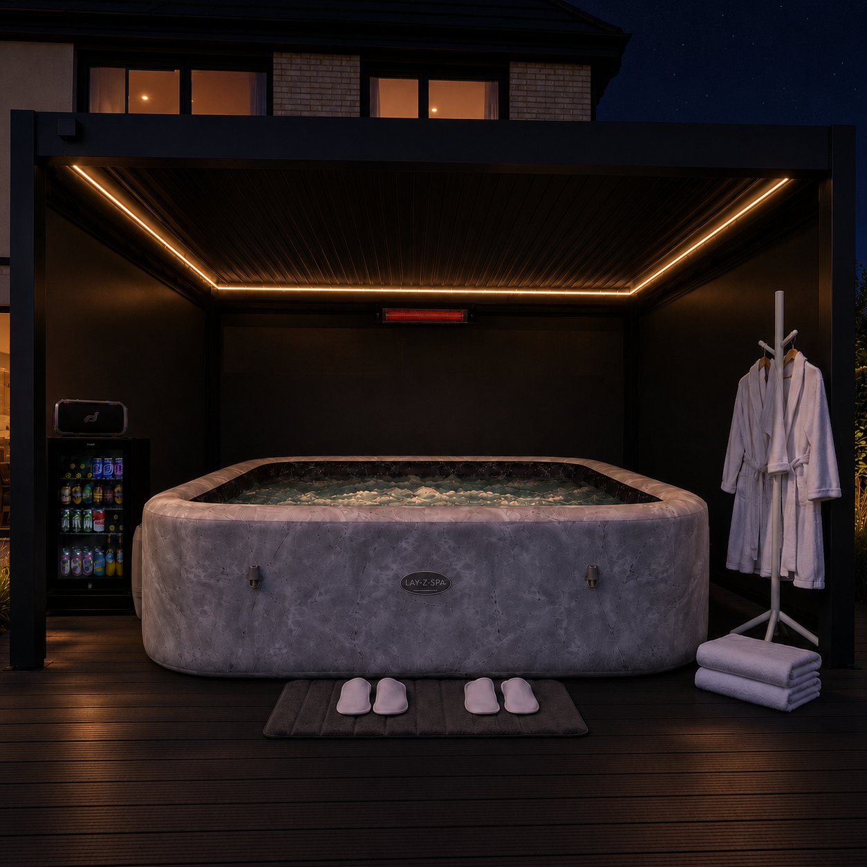 Hot Tub Privacy Spa Bundle – Signature (4×3m)