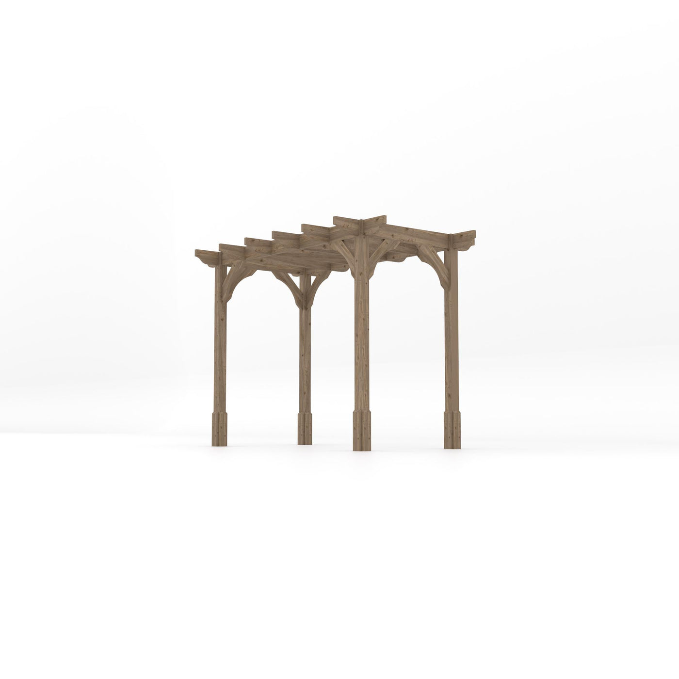 Freestanding Premium Pergola - Rustic Brown - 1.8m Width x 3m Length - image 2