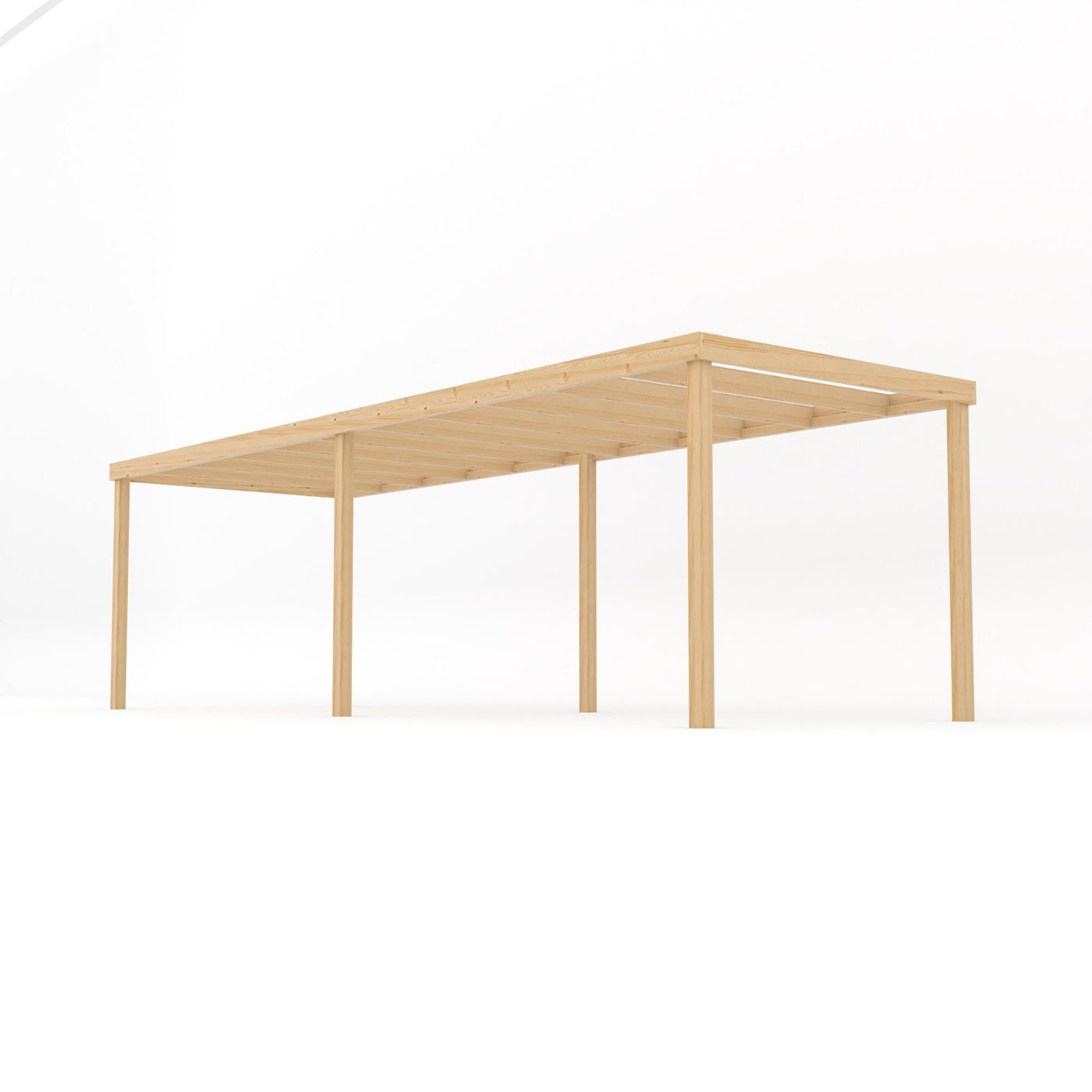 Freestanding Box Pergola - Light Green - 3.6m Width x 7.2m Length - image 2