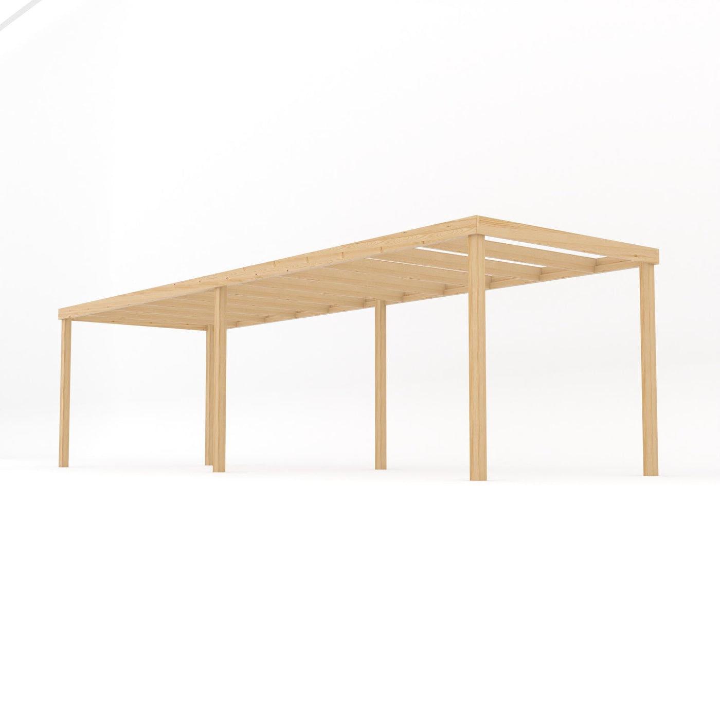Freestanding Box Pergola - Light Green - 1.8m Width x 7.8m Length - image 2