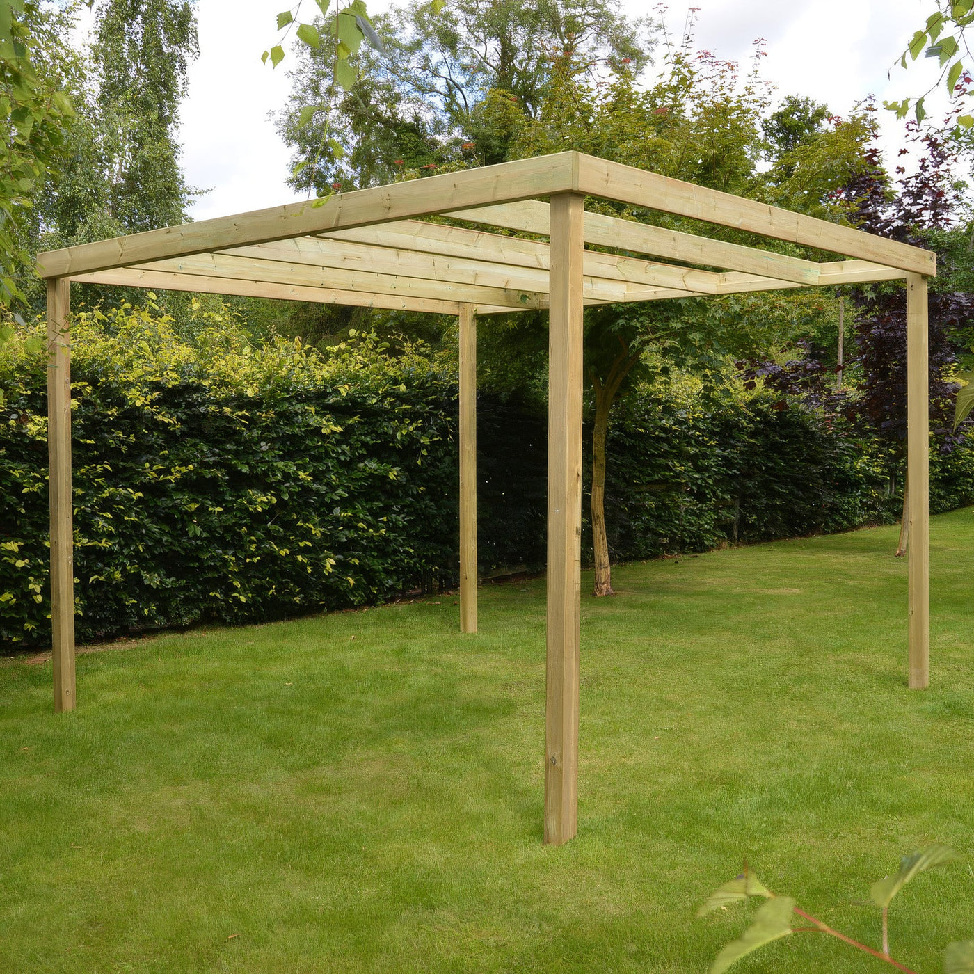 Freestanding Box Pergola - Light Green - 1.8m Width x 6m Length - image 6