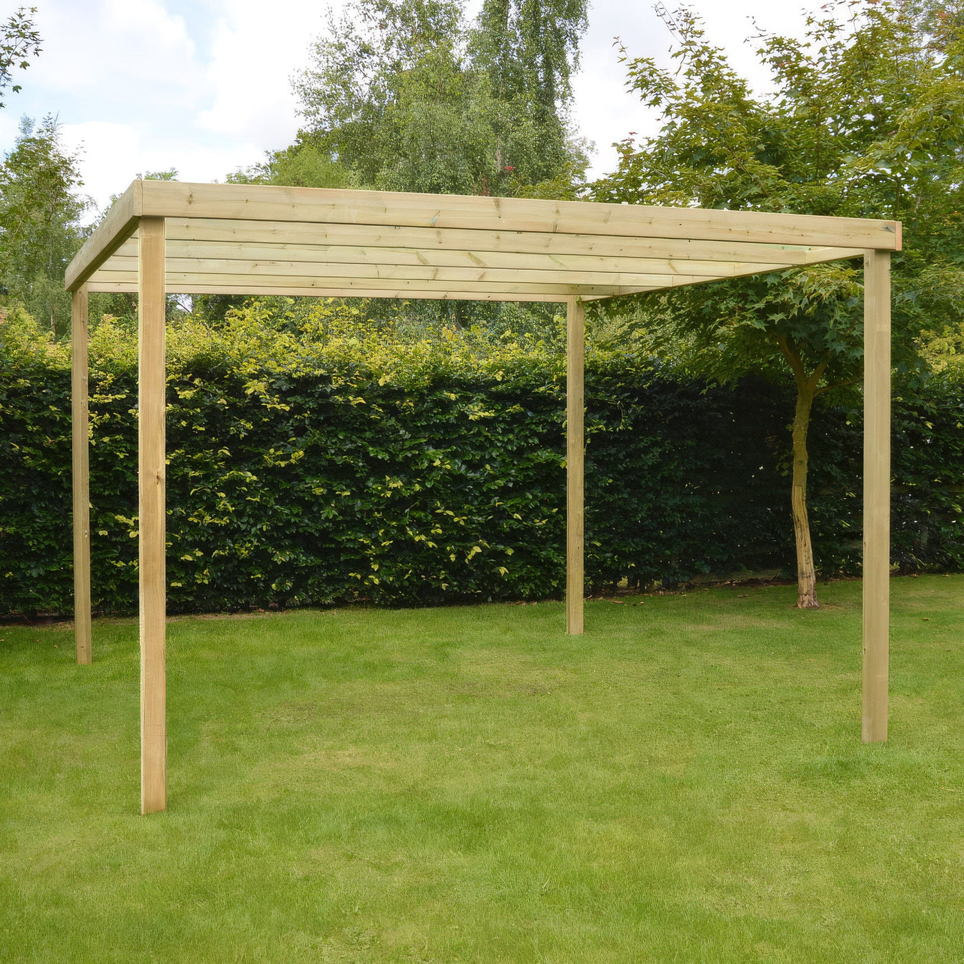 Freestanding Box Pergola - Light Green - 1.8m Width x 6m Length - image 5