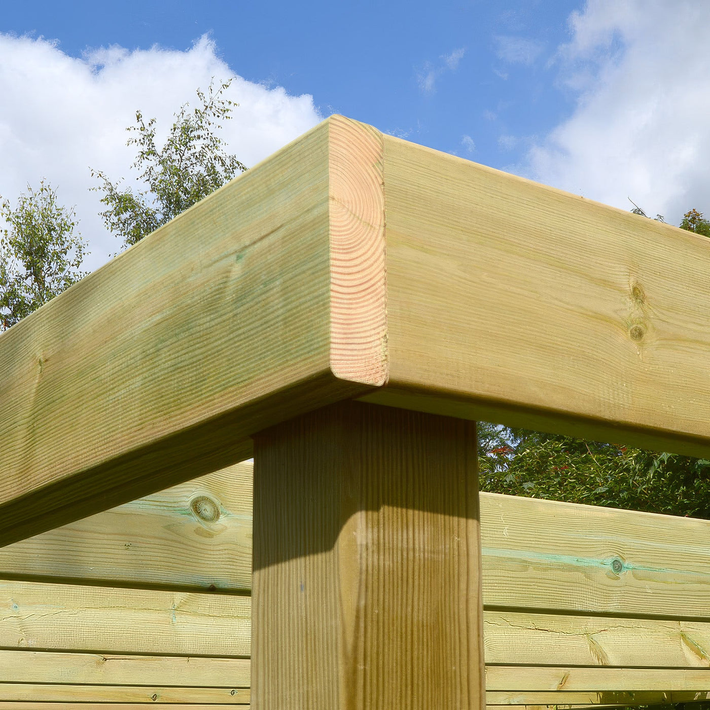 Freestanding Box Pergola - Light Green - 1.8m Width x 6m Length - image 9