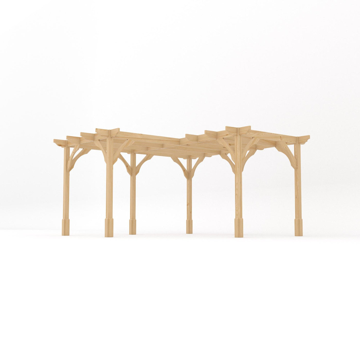 Freestanding Corner Premium Pergola - Light Green - 4.2m Width x 4.2m Length - image 5