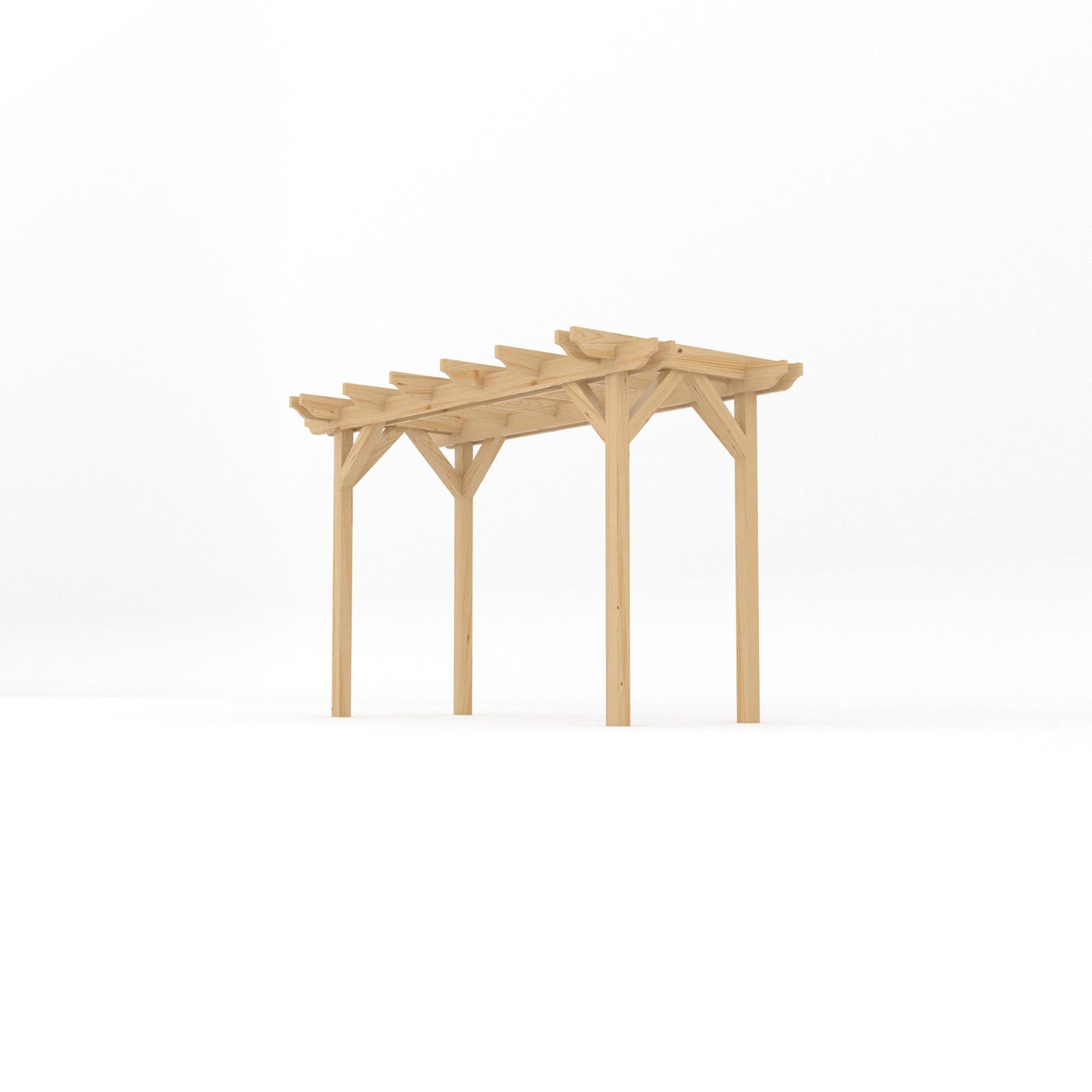 Freestanding Double Garden Pergola - Light Green - 1.8m Width x 3.6m Length - image 2