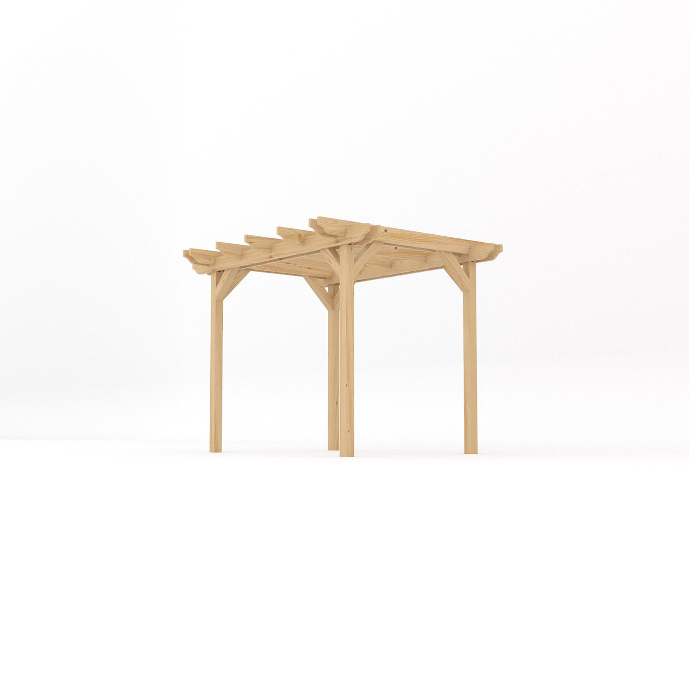 Freestanding Double Garden Pergola - Light Green - 2.4m Width x 3m Length - image 2