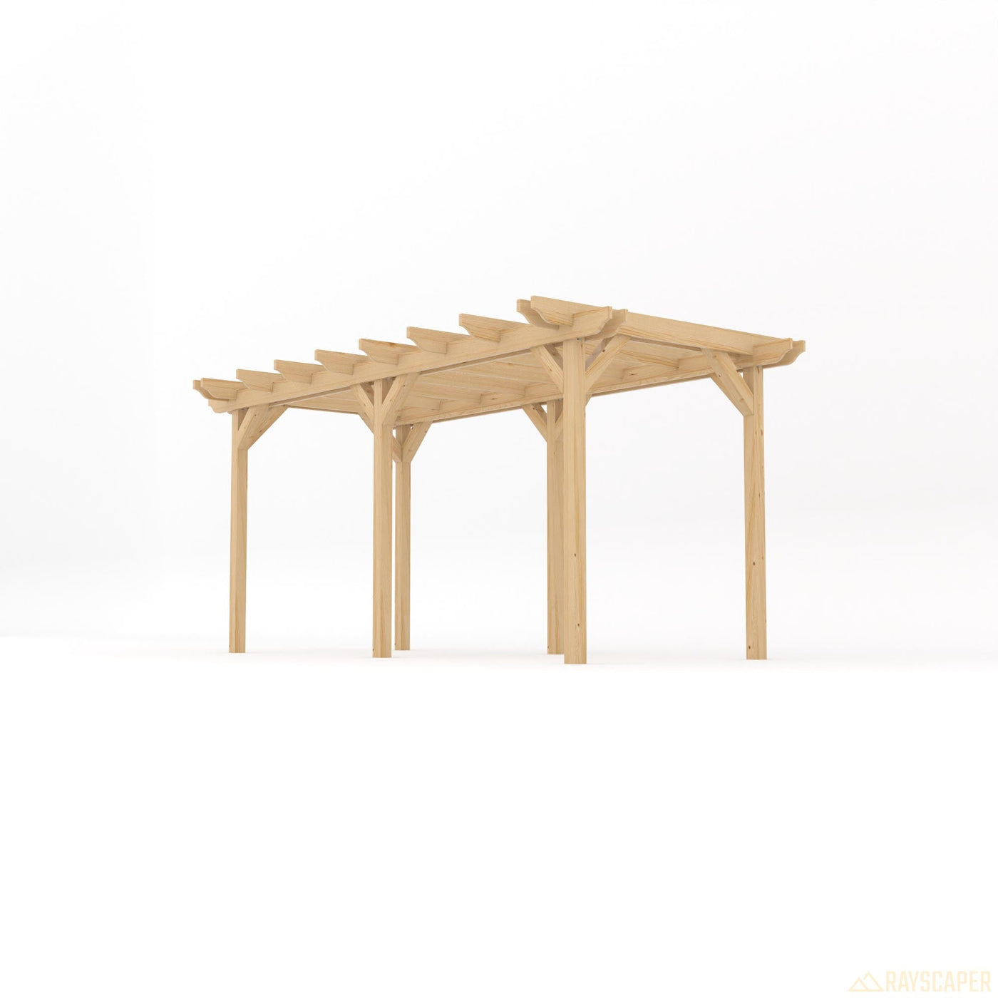 Freestanding Double Garden Pergola - Light Green - 3m Width x 4.8m Length - image 2