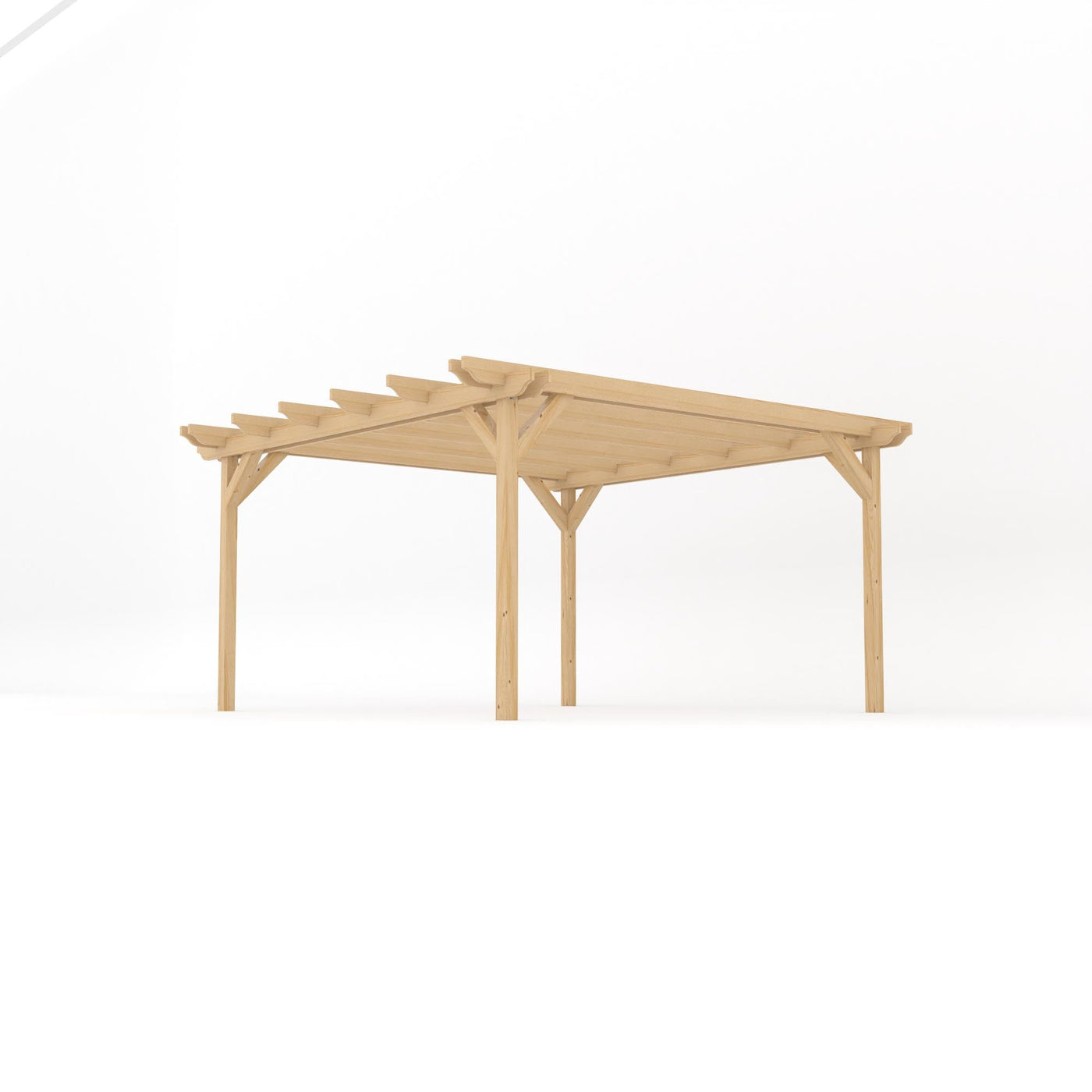 Freestanding Double Garden Pergola - Light Green - 4.2m Width x 4.2m Length - image 2
