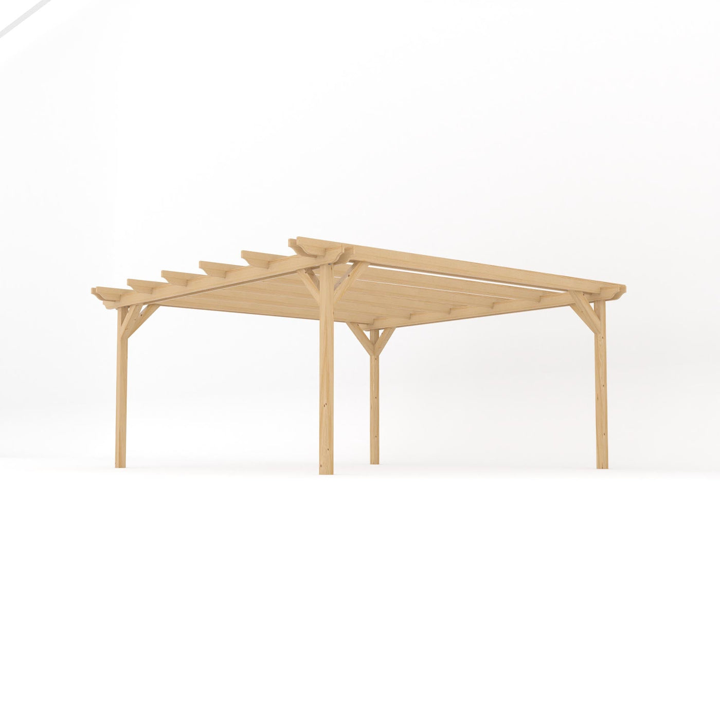 Freestanding Double Garden Pergola - Light Green - 4.8m Width x 4.8m Length - image 2