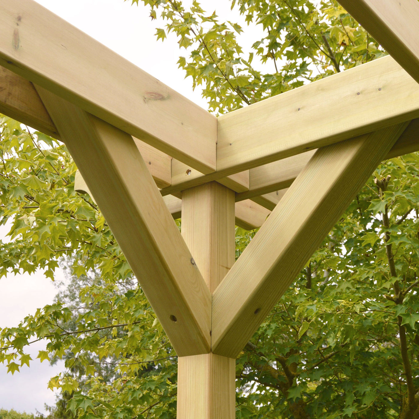 Freestanding Double Premium Pergola - Light Green - 3m Width x 6m Length - image 3