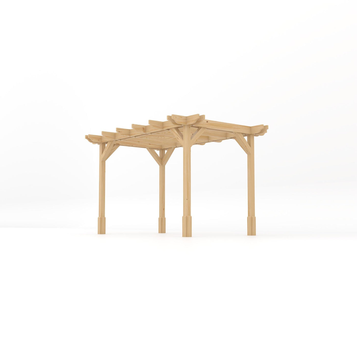 Freestanding Double Premium Pergola - Light Green - 2.4m Width x 3.6m Length - image 2