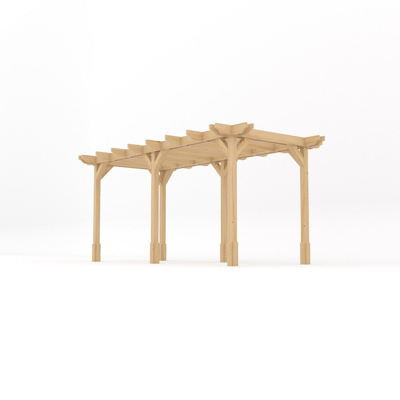 Freestanding Double Premium Pergola - Light Green - 4.2m Width x 4.8m Length - image 2