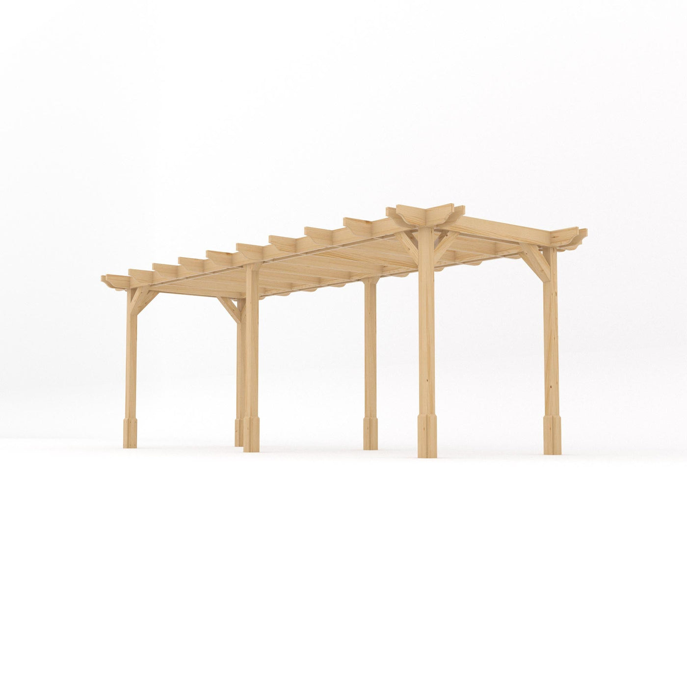Freestanding Double Premium Pergola - Light Green - 4.2m Width x 6m Length - image 2