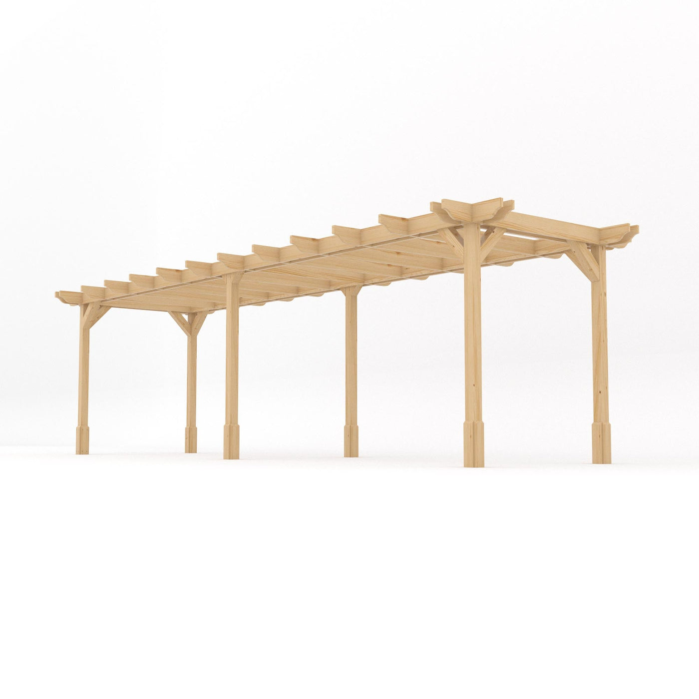 Freestanding Double Premium Pergola - Light Green - 3.6m Width x 7.8m Length - image 2