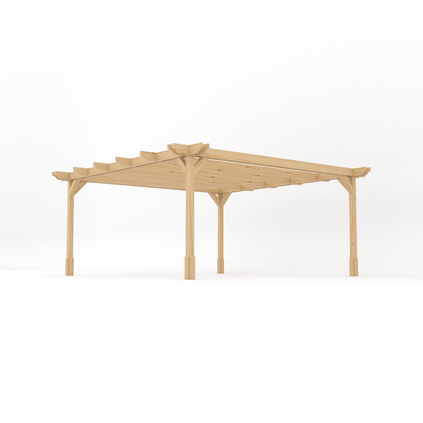 Freestanding Double Premium Pergola - Light Green - 4.8m Width x 4.8m Length - image 2