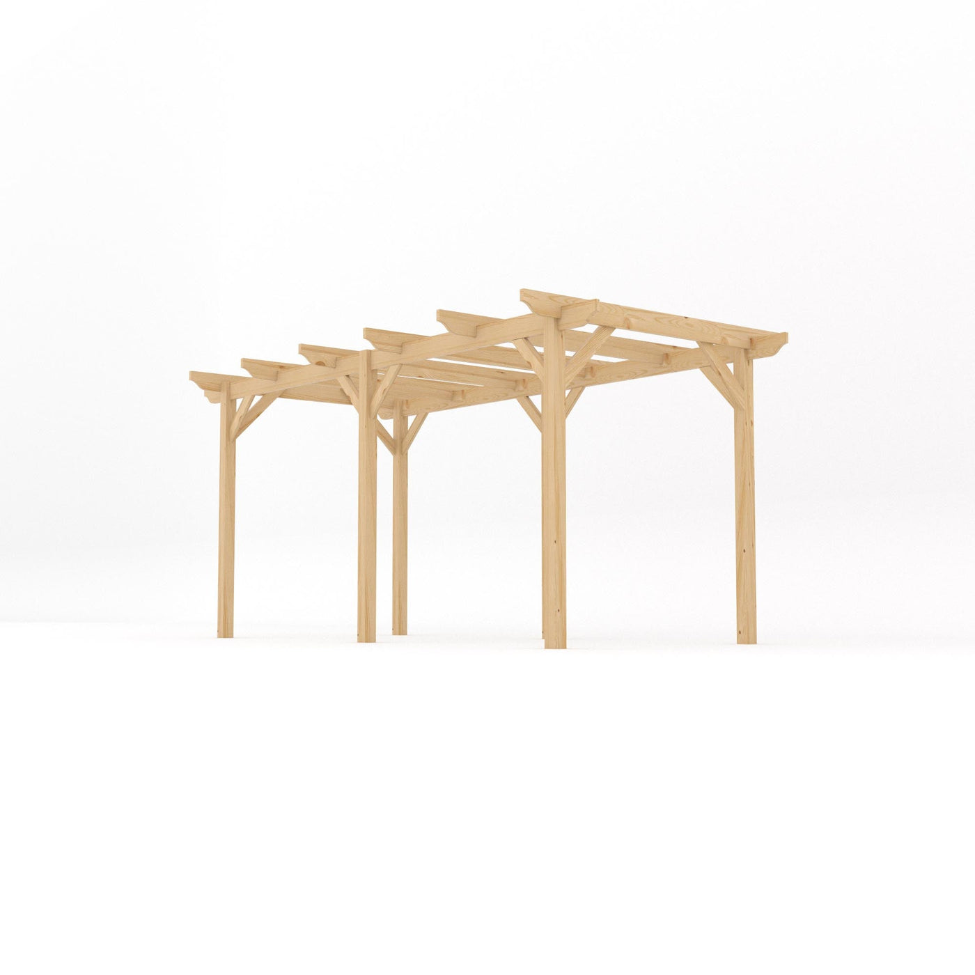 Freestanding Garden Pergola - Light Green - 4.2m Width x 4.8m Length - image 2