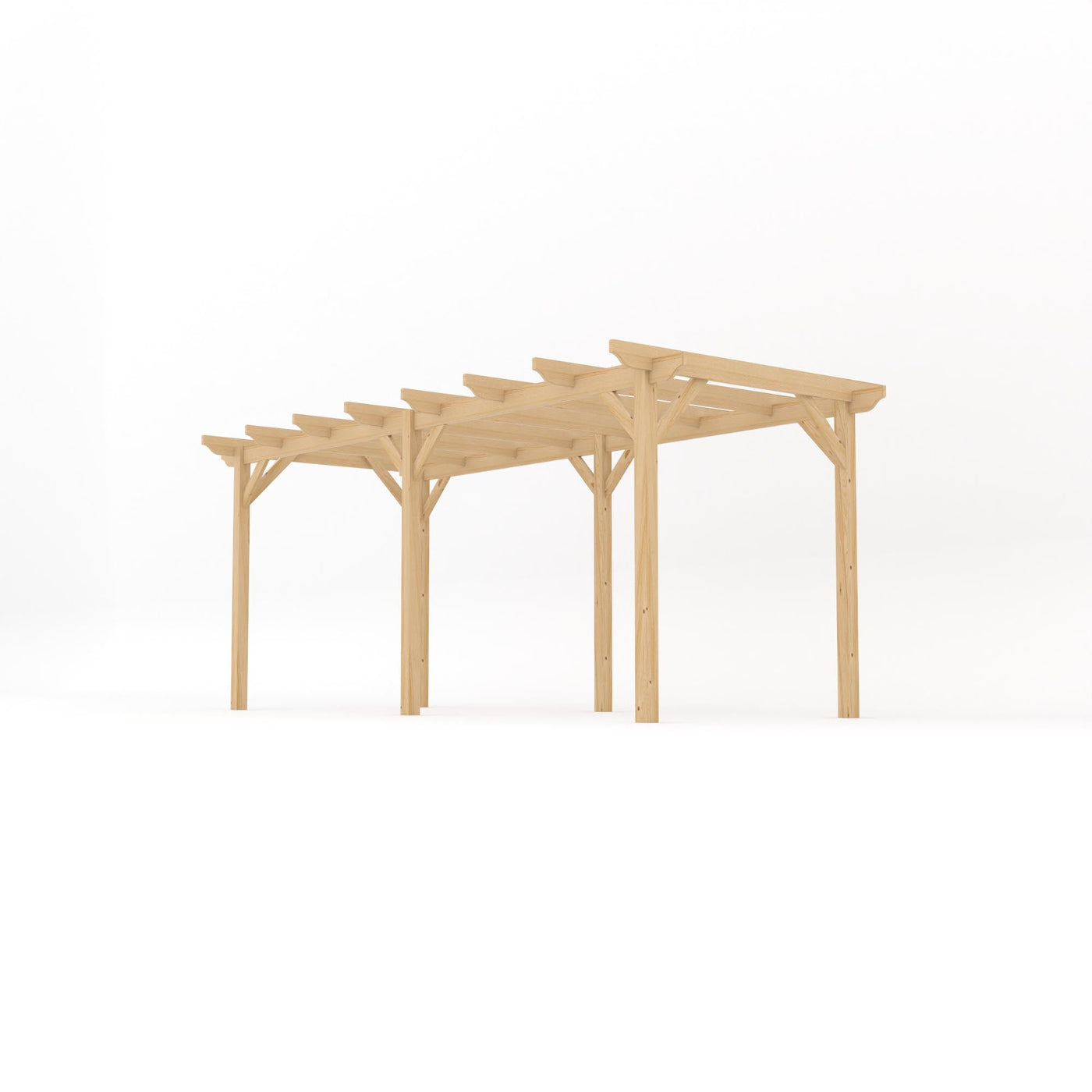 Freestanding Garden Pergola - Light Green - 4.2m Width x 5.4m Length - image 2