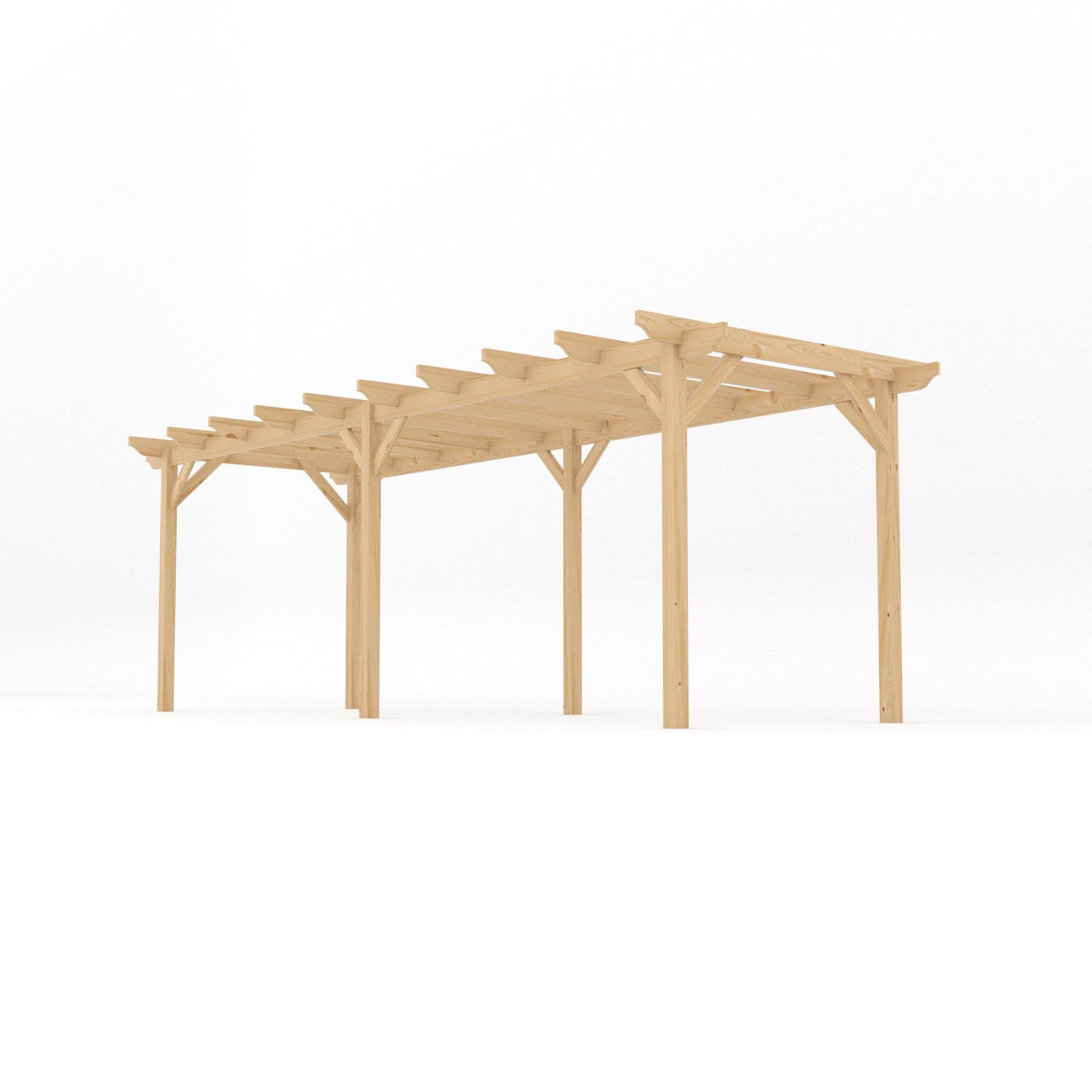 Freestanding Garden Pergola - Light Green - 1.8m Width x 6.6m Length - image 2