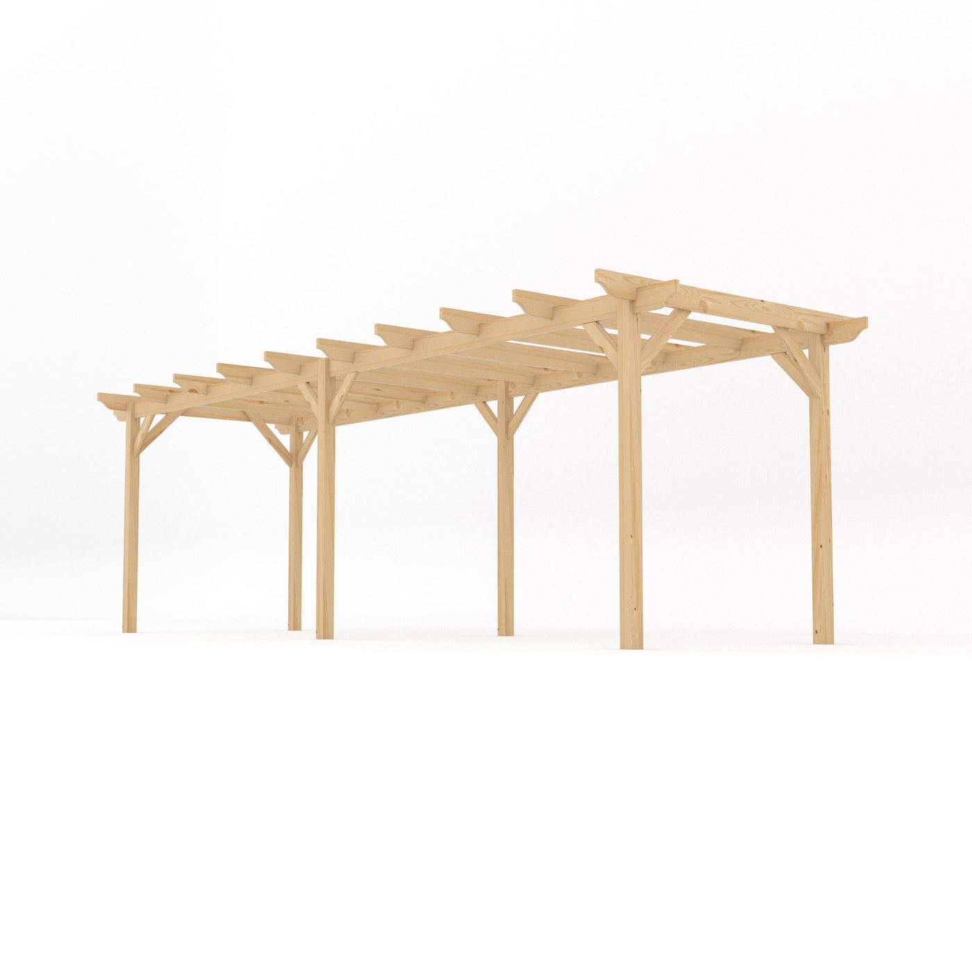 Freestanding Garden Pergola - Light Green - 3.6m Width x 7.2m Length - image 2