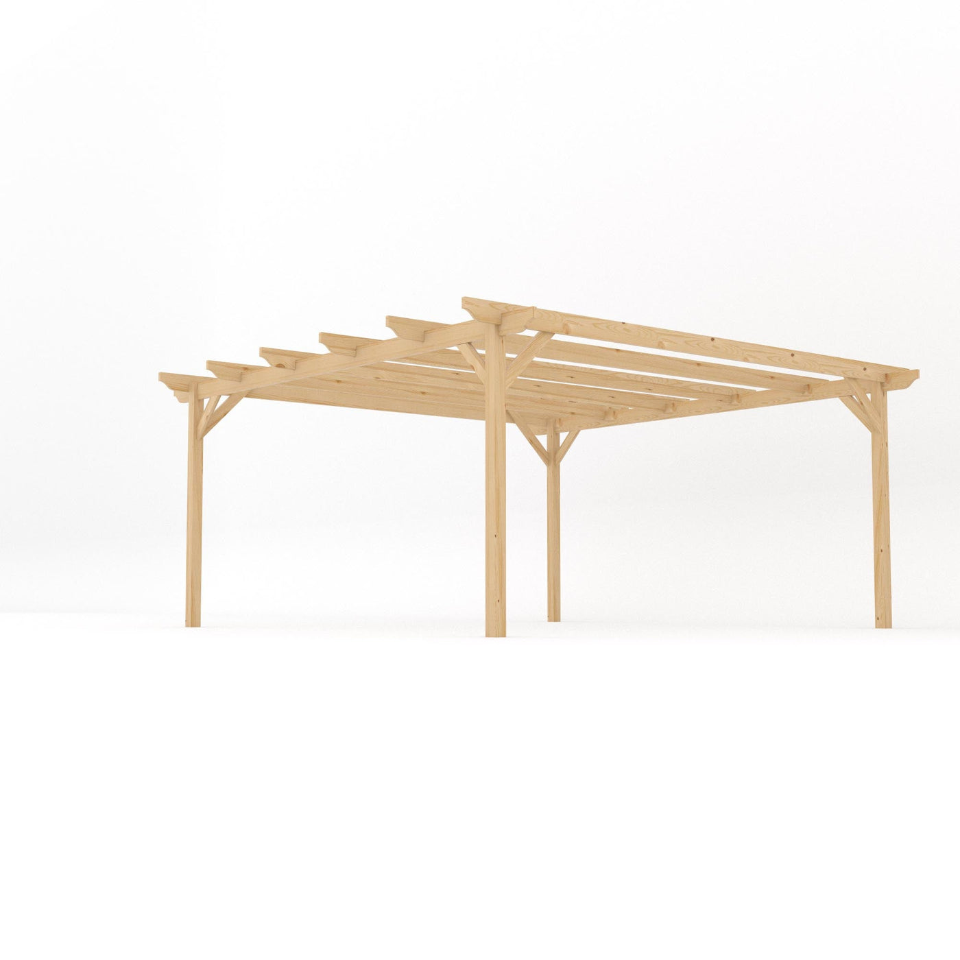 Freestanding Garden Pergola - Light Green - 4.8m Width x 4.8m Length - image 2