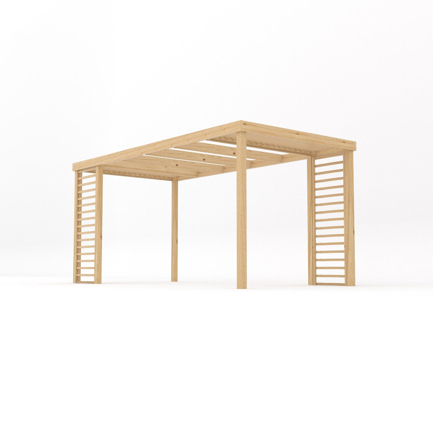 Freestanding Panel Pergola - Light Green - 2.4m Width x 4.8m Length - image 2