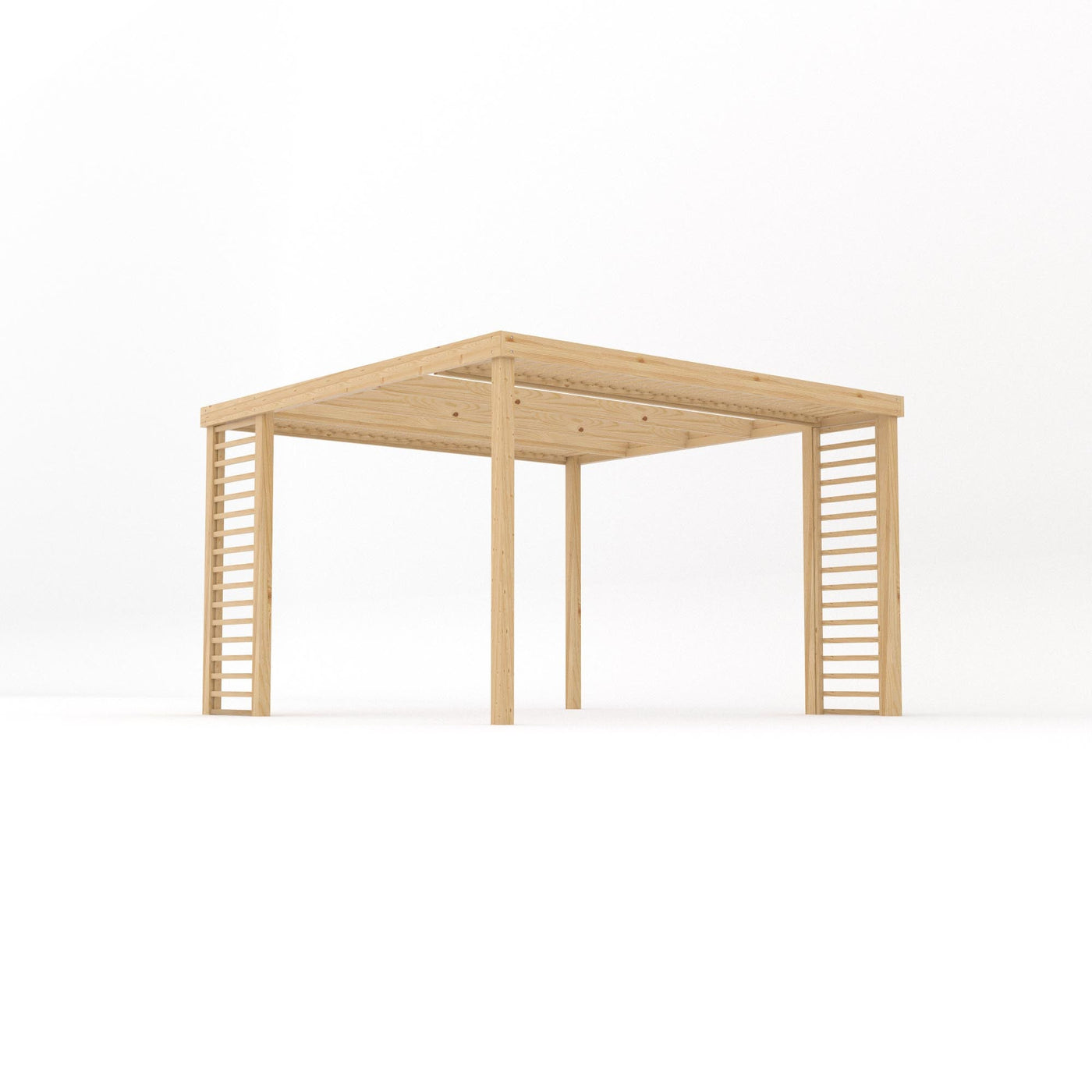 Freestanding Panel Pergola - Light Green - 3.6m Width x 3.6m Length - image 2