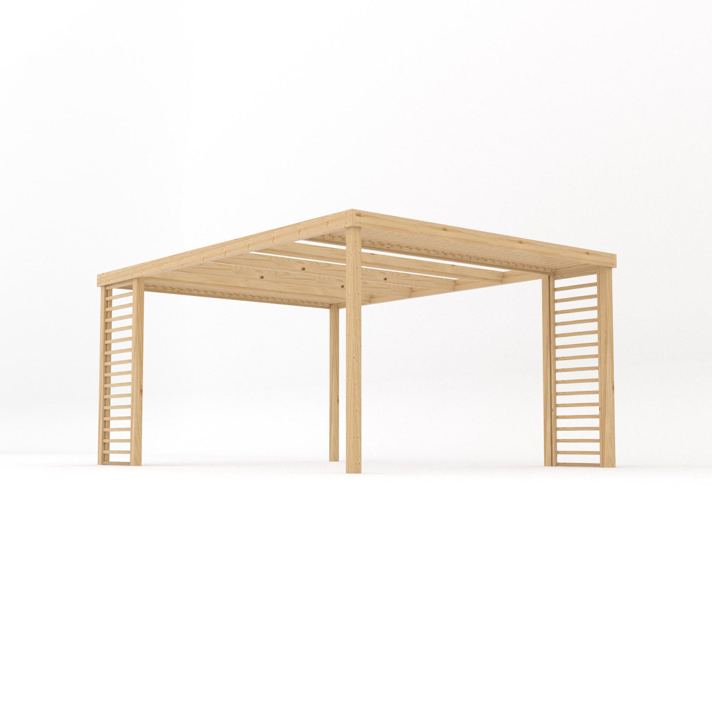 Freestanding Panel Pergola - Light Green - 3.6m Width x 4.8m Length - image 2