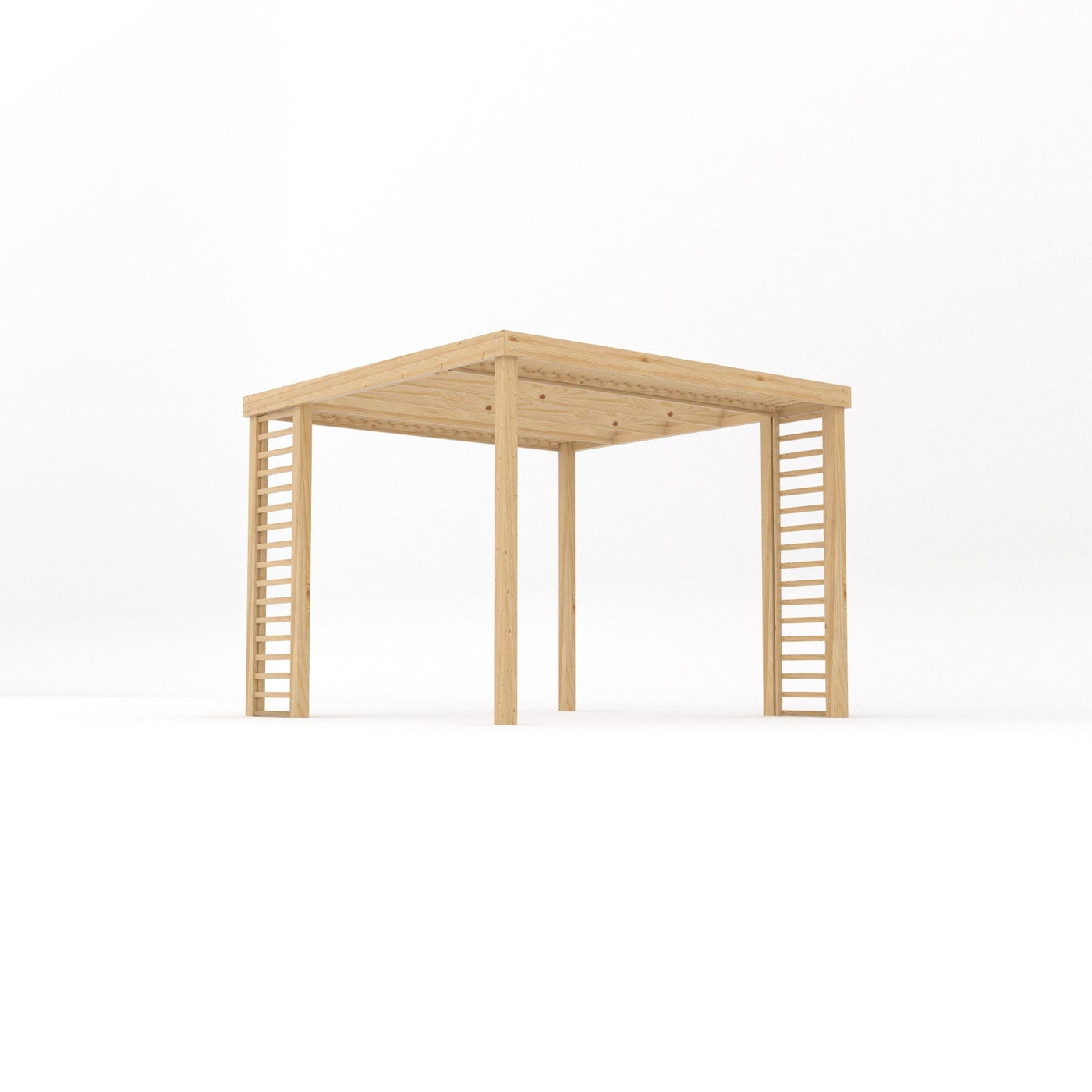 Freestanding Panel Pergola - Light Green - 3m Width x 3m Length - image 2