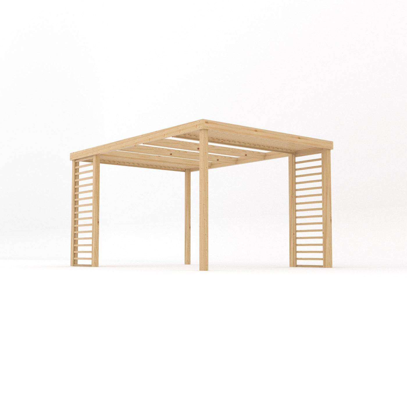 Freestanding Panel Pergola - Light Green - 3m Width x 4.2m Length - image 2