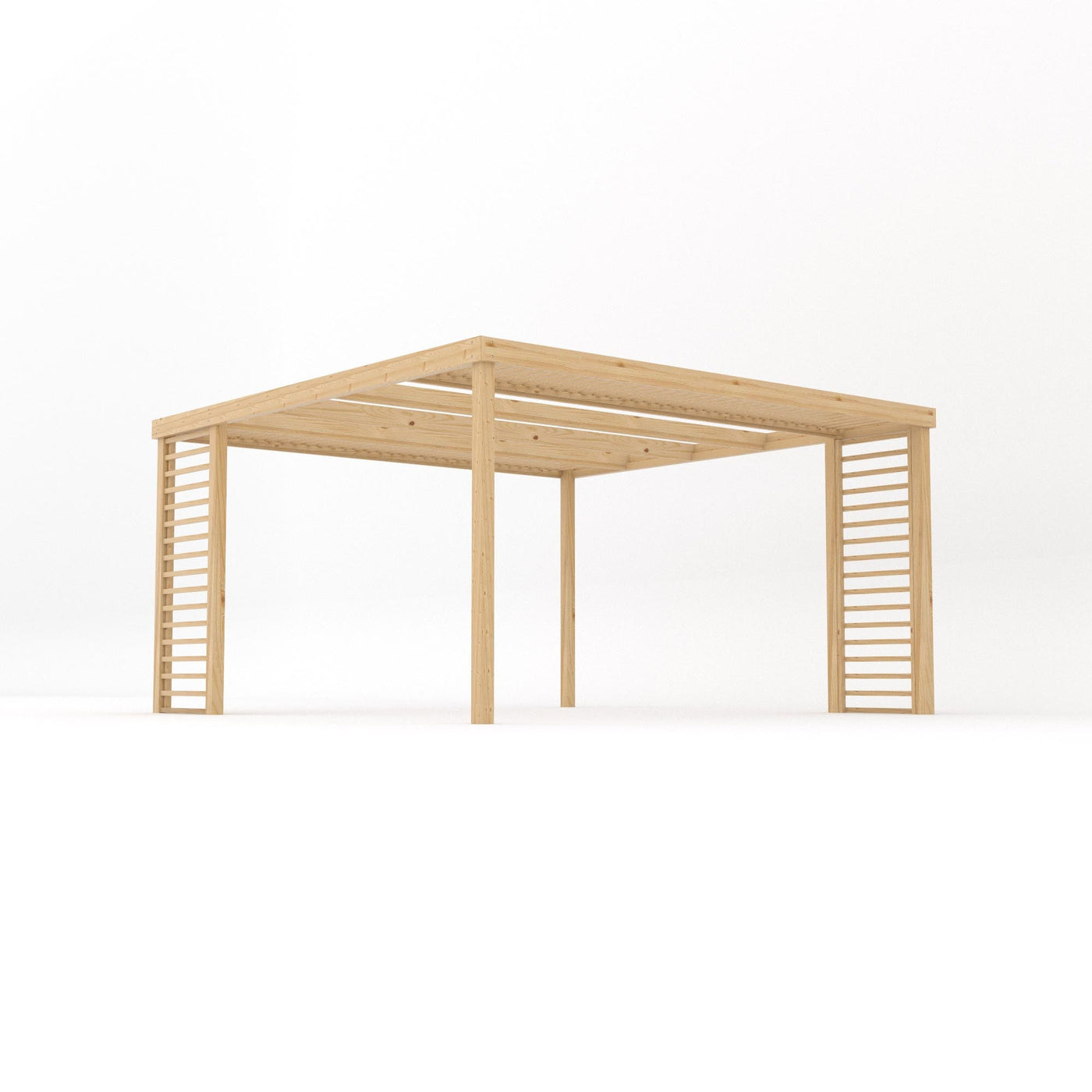 Freestanding Panel Pergola - Light Green - 4.2m Width x 4.2m Length - image 2