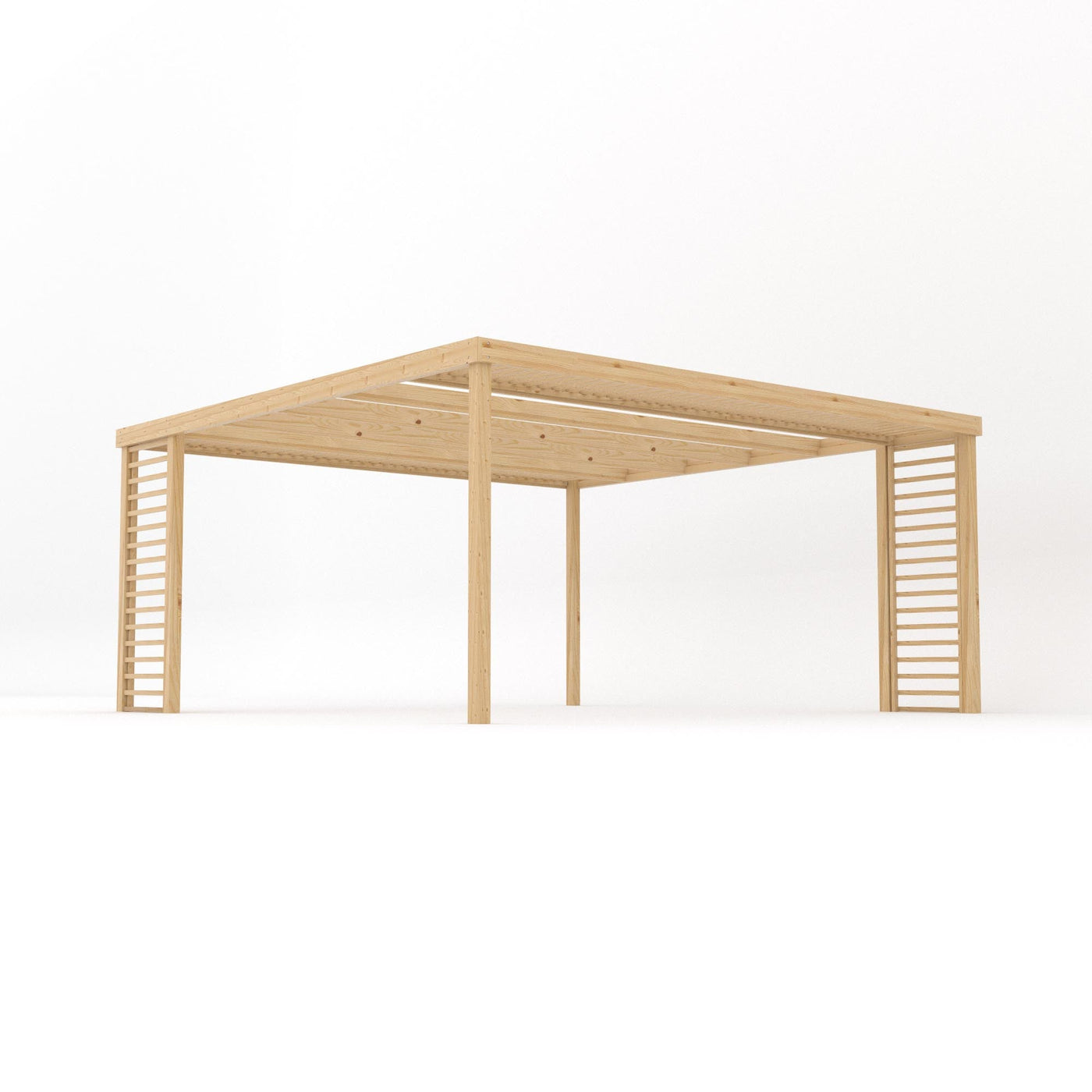 Freestanding Panel Pergola - Light Green - 4.8m Width x 4.8m Length - image 2