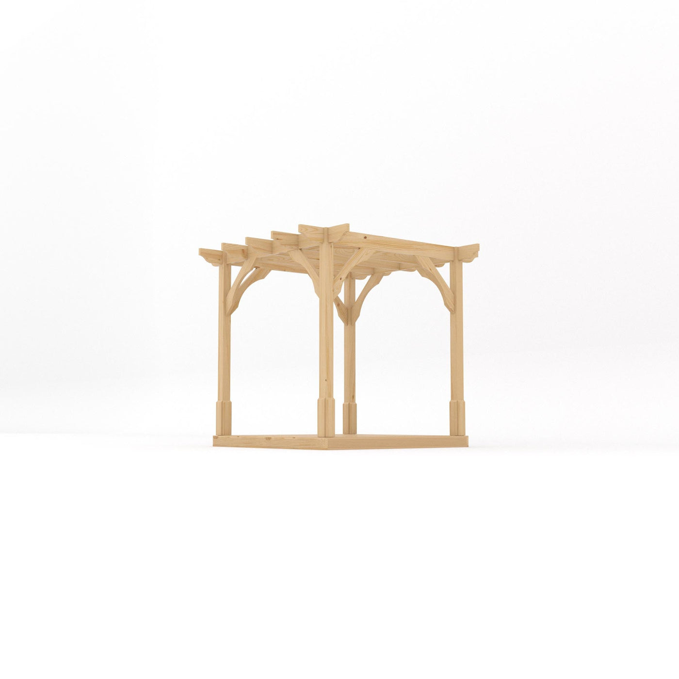 Freestanding Premium Pergola with Decking - Light Green - 2.4m Width x 2.4m Length - image 2