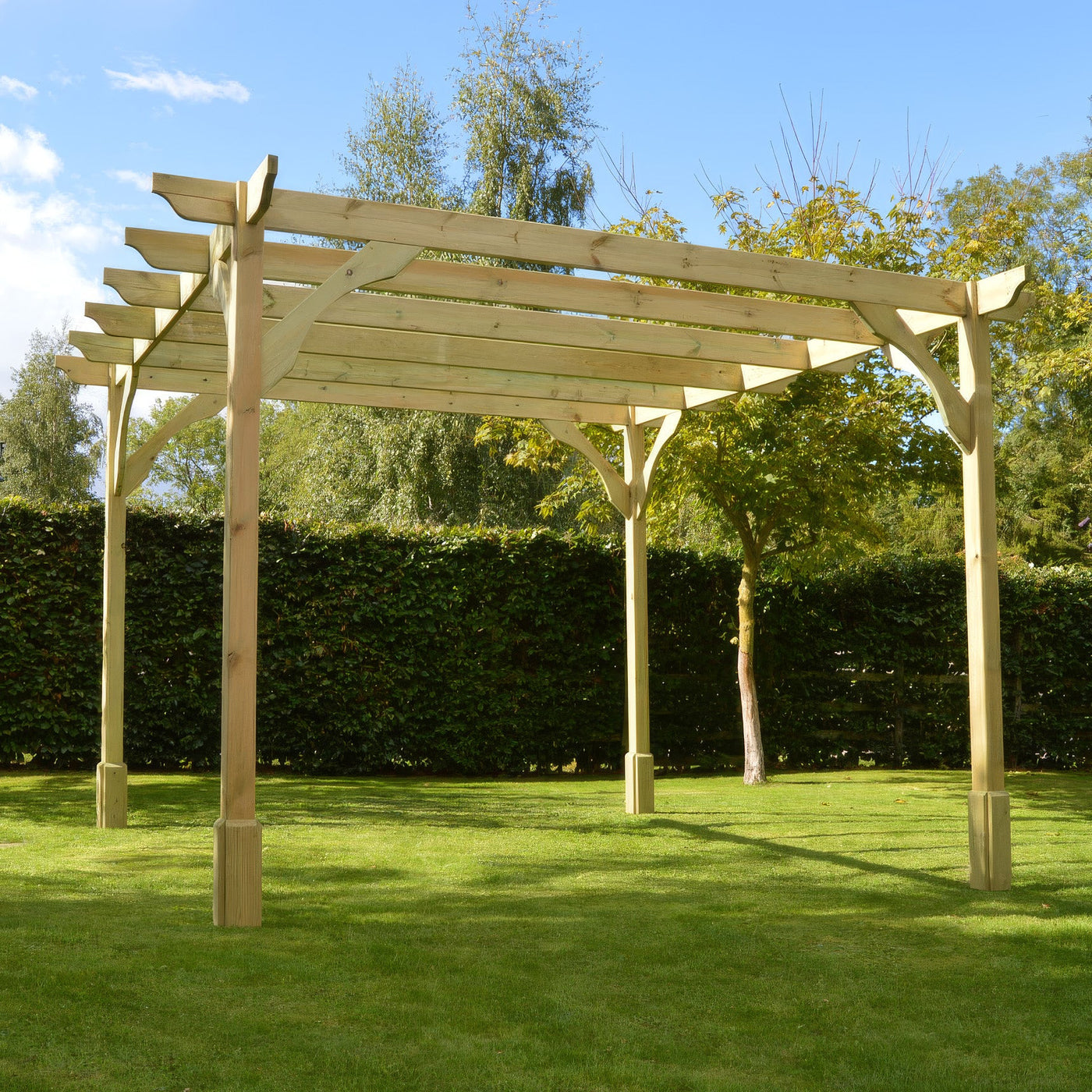 Freestanding Premium Pergola - Light Green - 1.8m Width x 3m Length - image 3