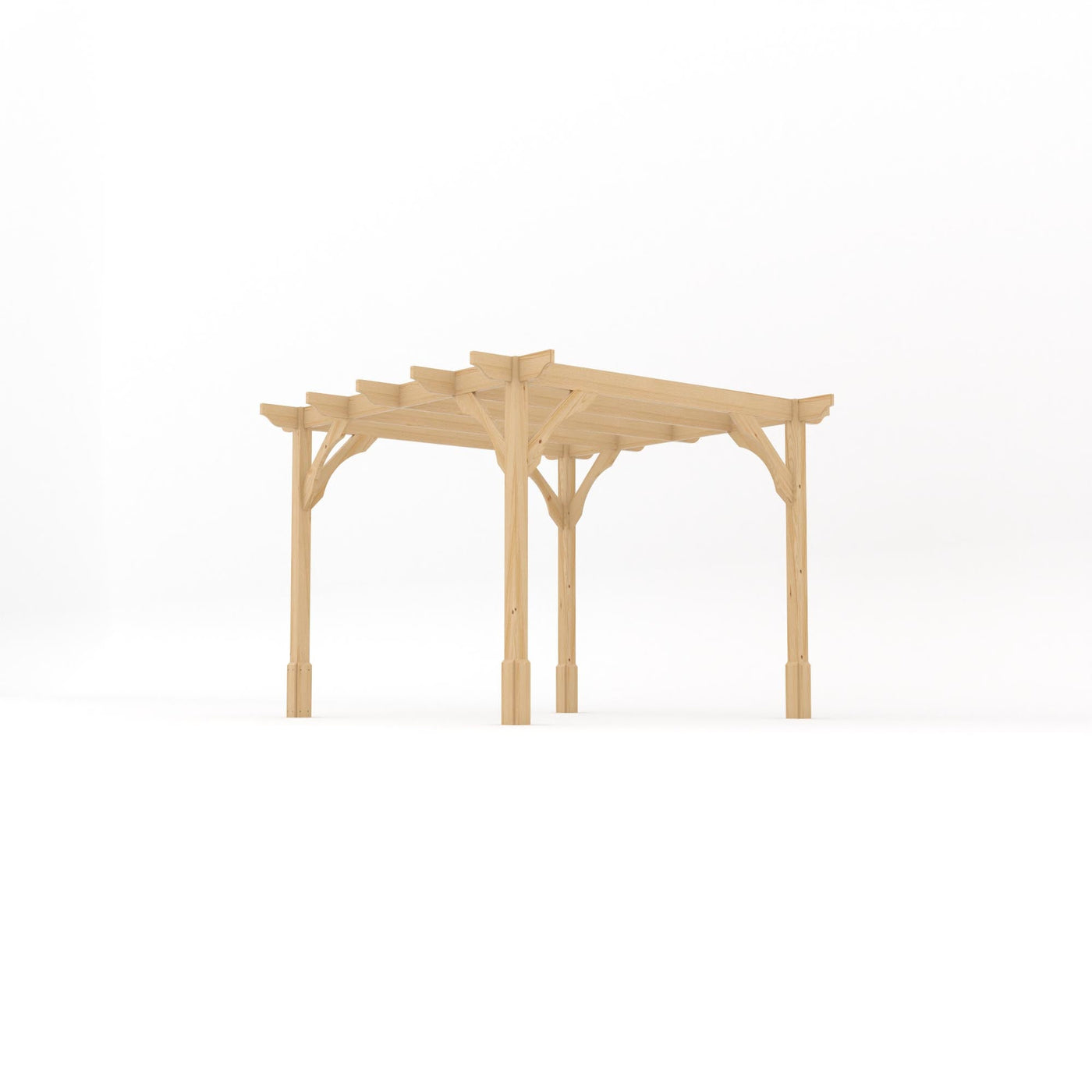 Freestanding Premium Pergola - Light Green - 3m Width x 3m Length - image 2