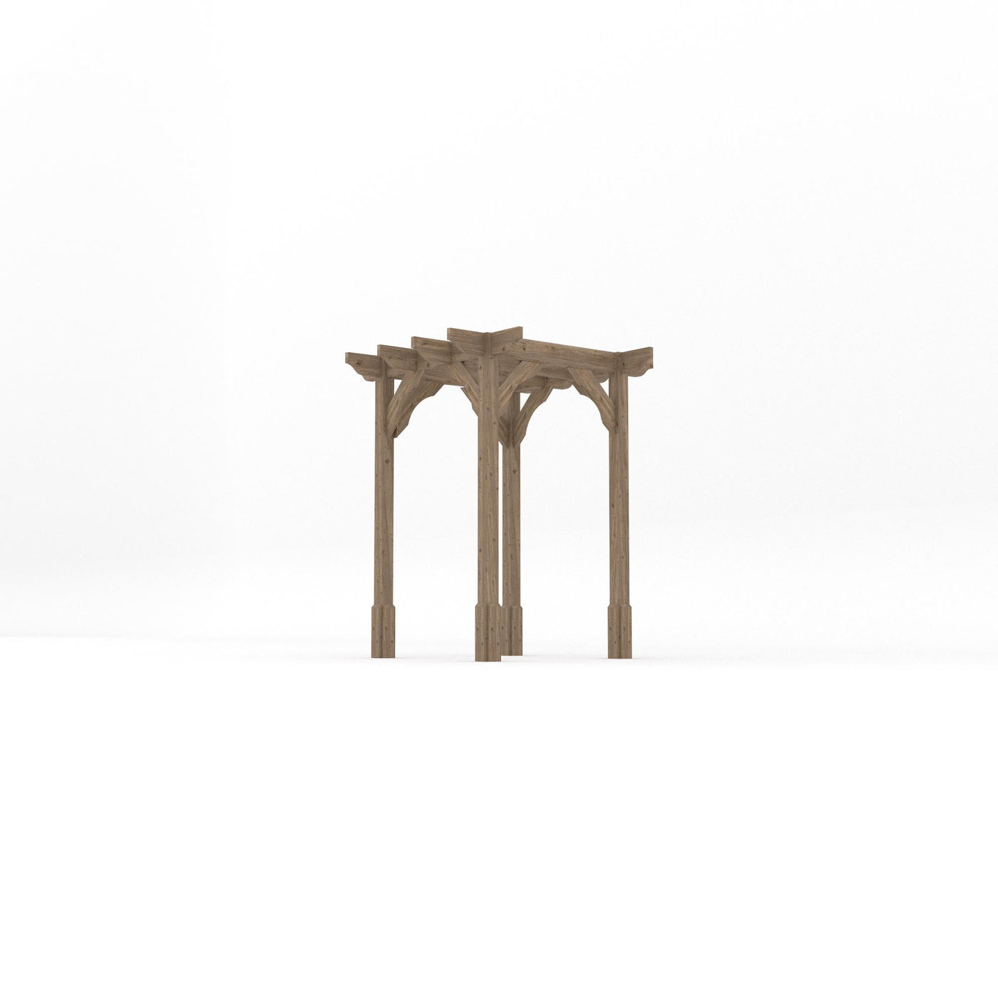 Freestanding Premium Pergola - Rustic Brown - 1.8m Width x 1.8m Length - image 2