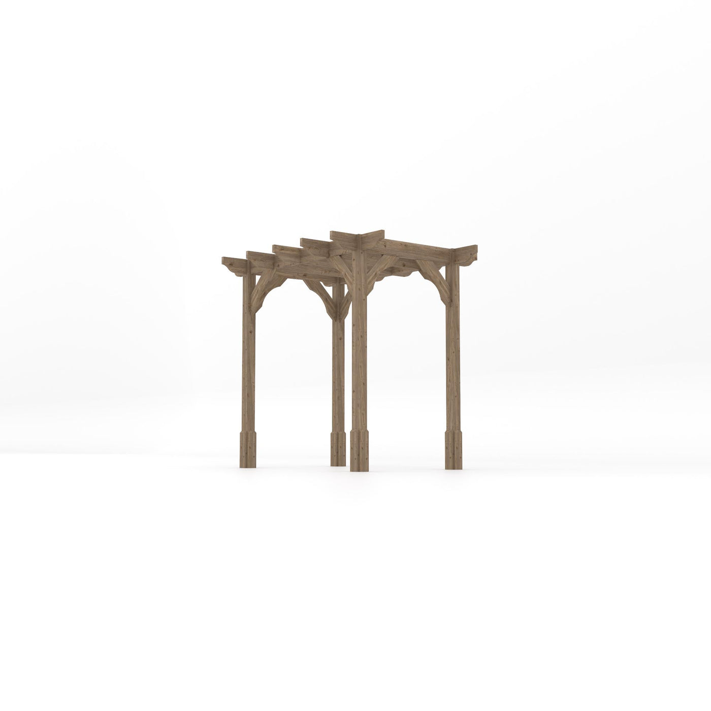 Freestanding Premium Pergola - Rustic Brown - 1.8m Width x 2.4m Length - image 2