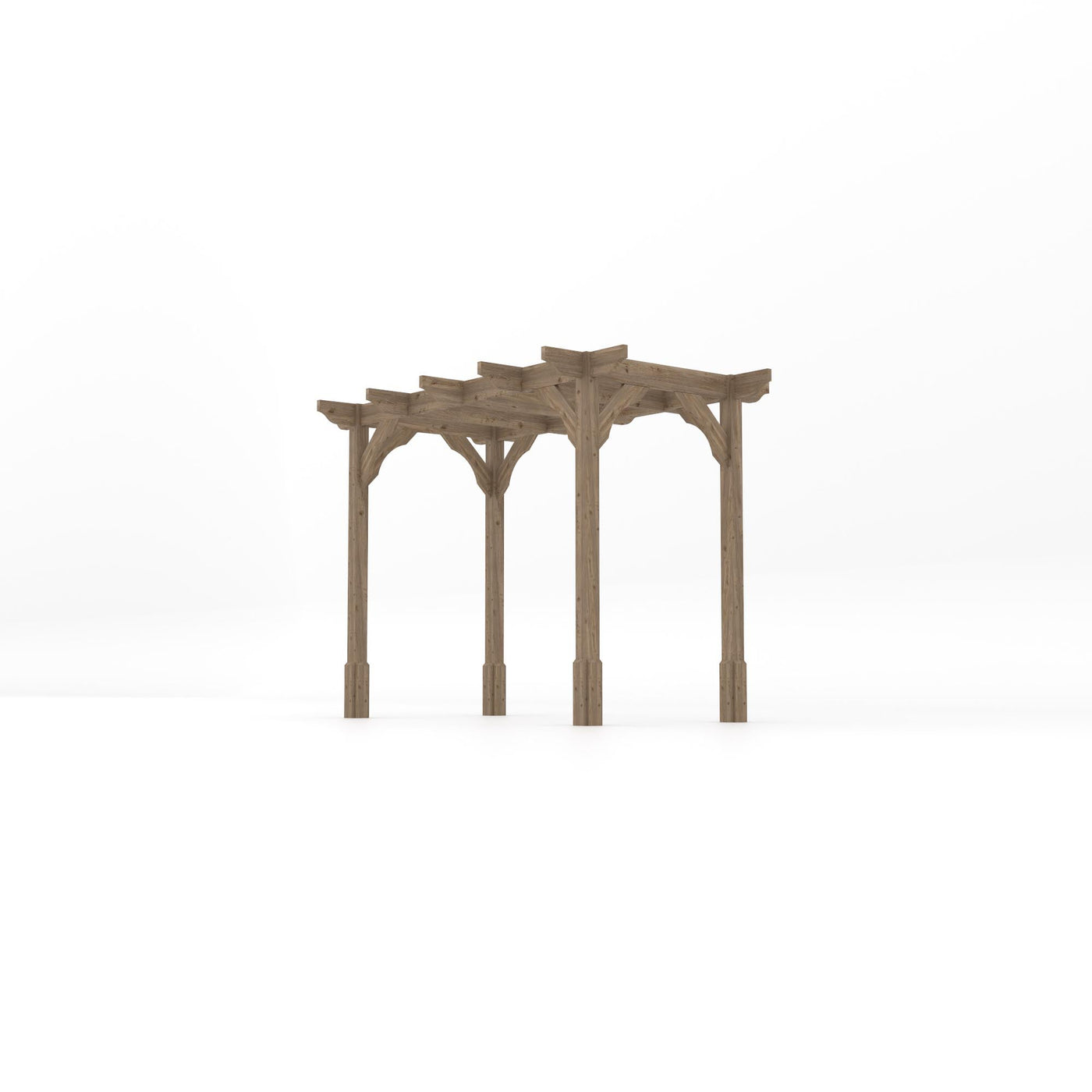 Freestanding Premium Pergola - Rustic Brown - 1.8m Width x 3.6m Length - image 2