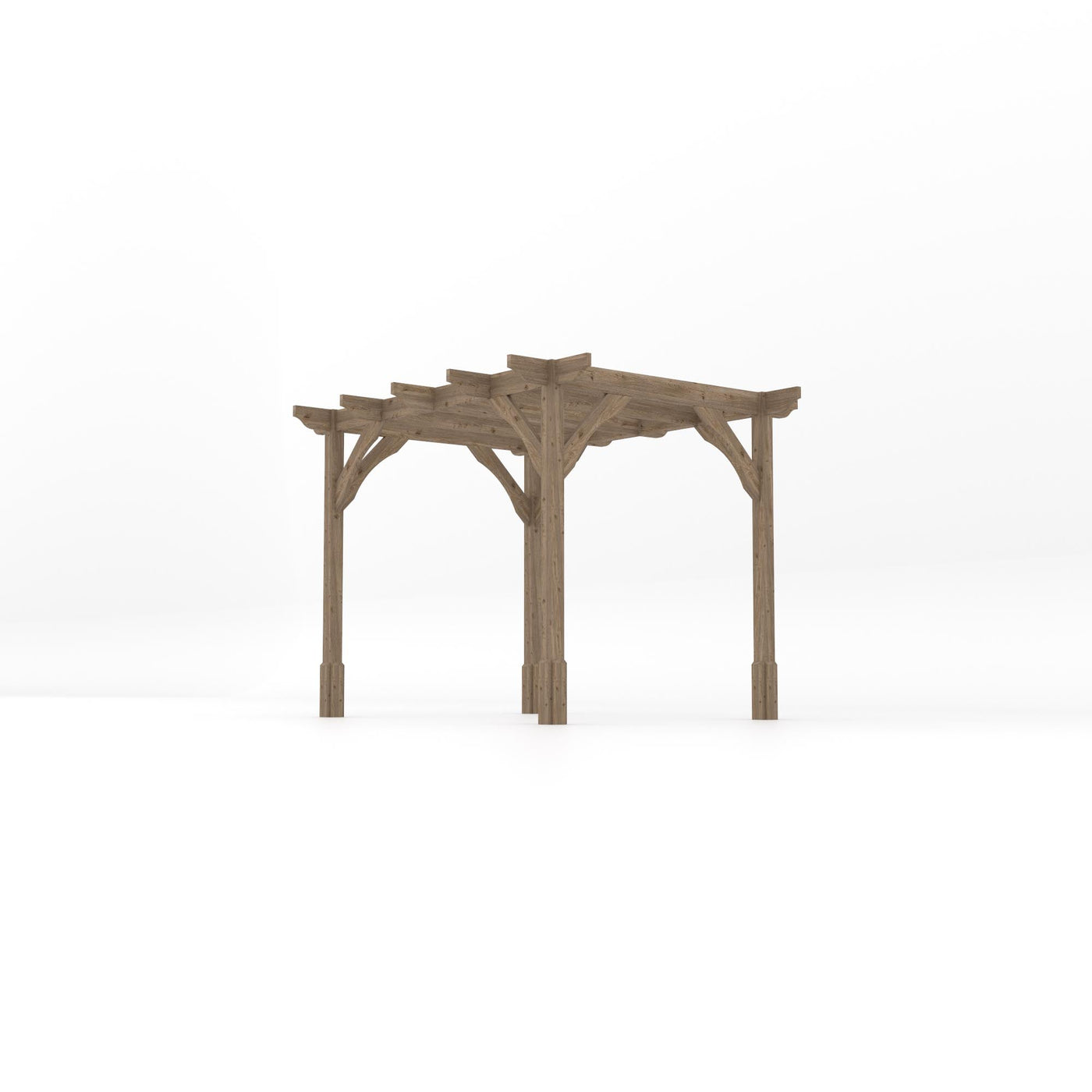 Freestanding Premium Pergola - Rustic Brown - 2.4m Width x 3m Length - image 2
