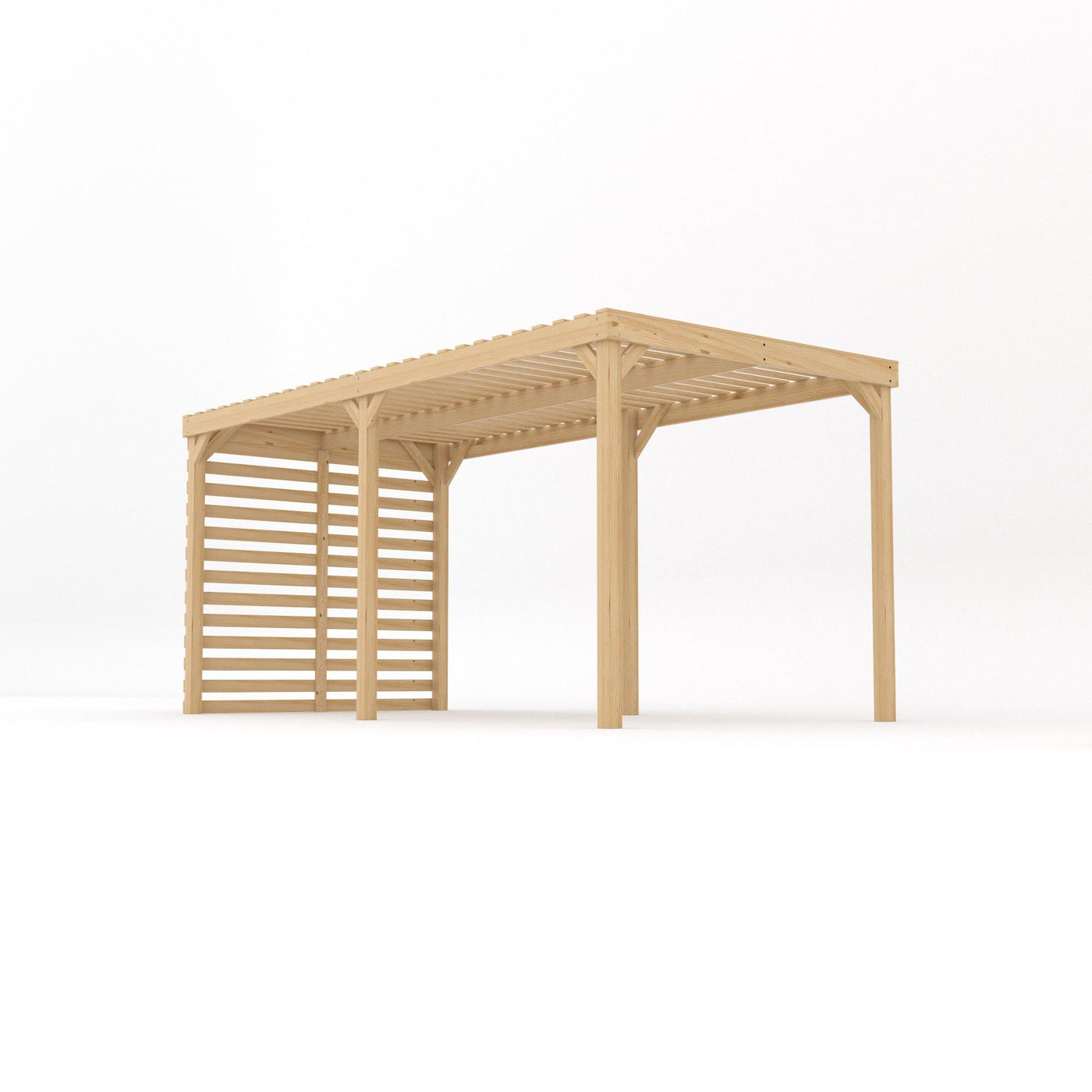 Freestanding Shade Pergola - Light Green - 2.4m Width x 4.8m Length - image 2