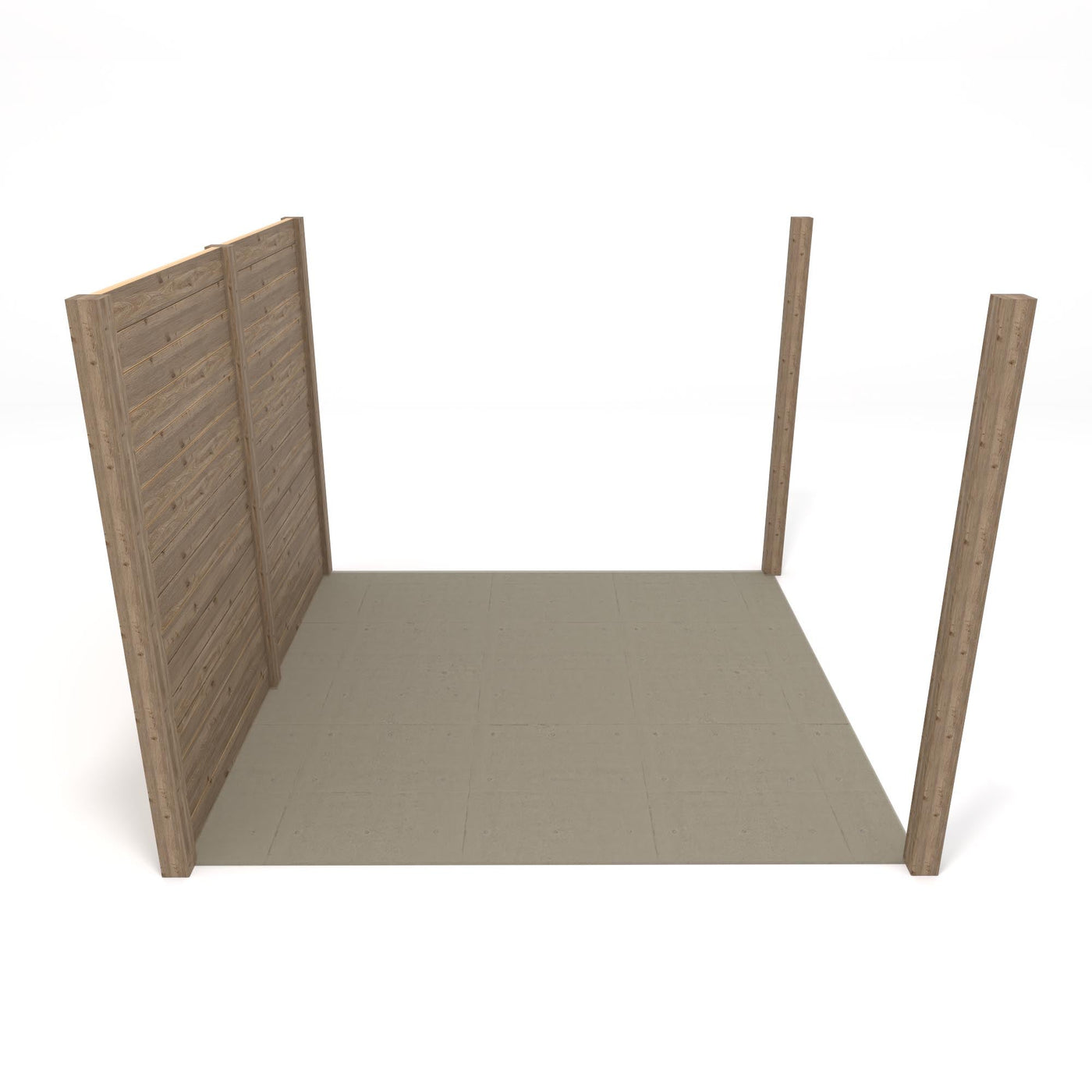 Freestanding Double Garden Pergola - Rustic Brown - 2.4m Width x 4.2m Length - image 6