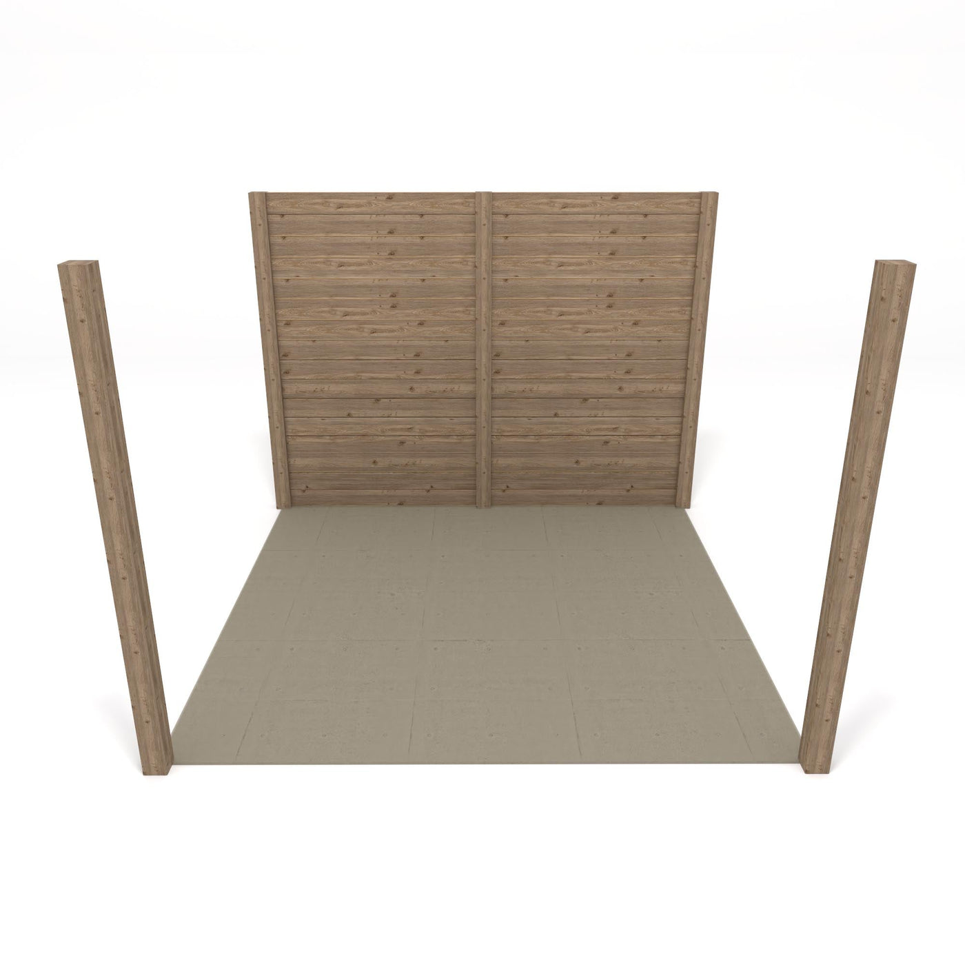 Freestanding Box Pergola with Decking - Rustic Brown - 3m Width x 3m Length - image 6