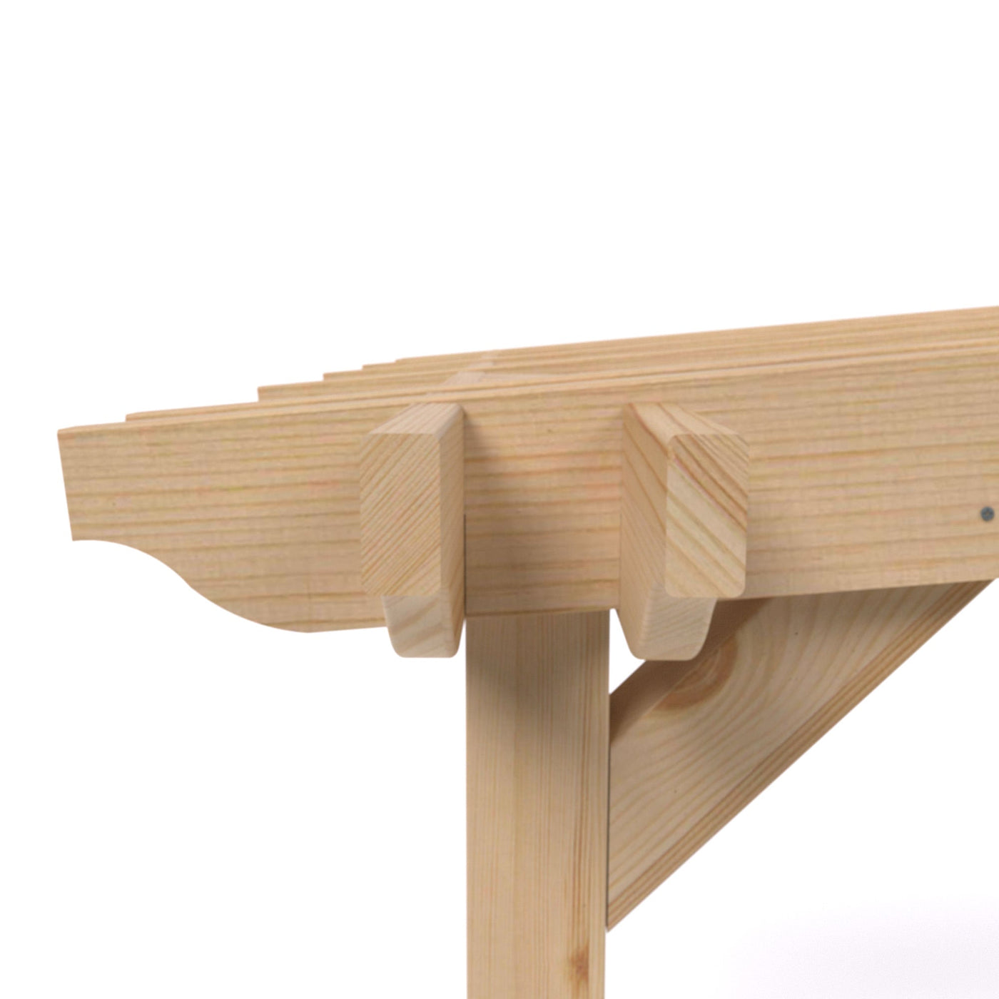 Wall Mounted Double Premium Pergola with Decking - Light Green - 3m Depth x 3m Length - image 10