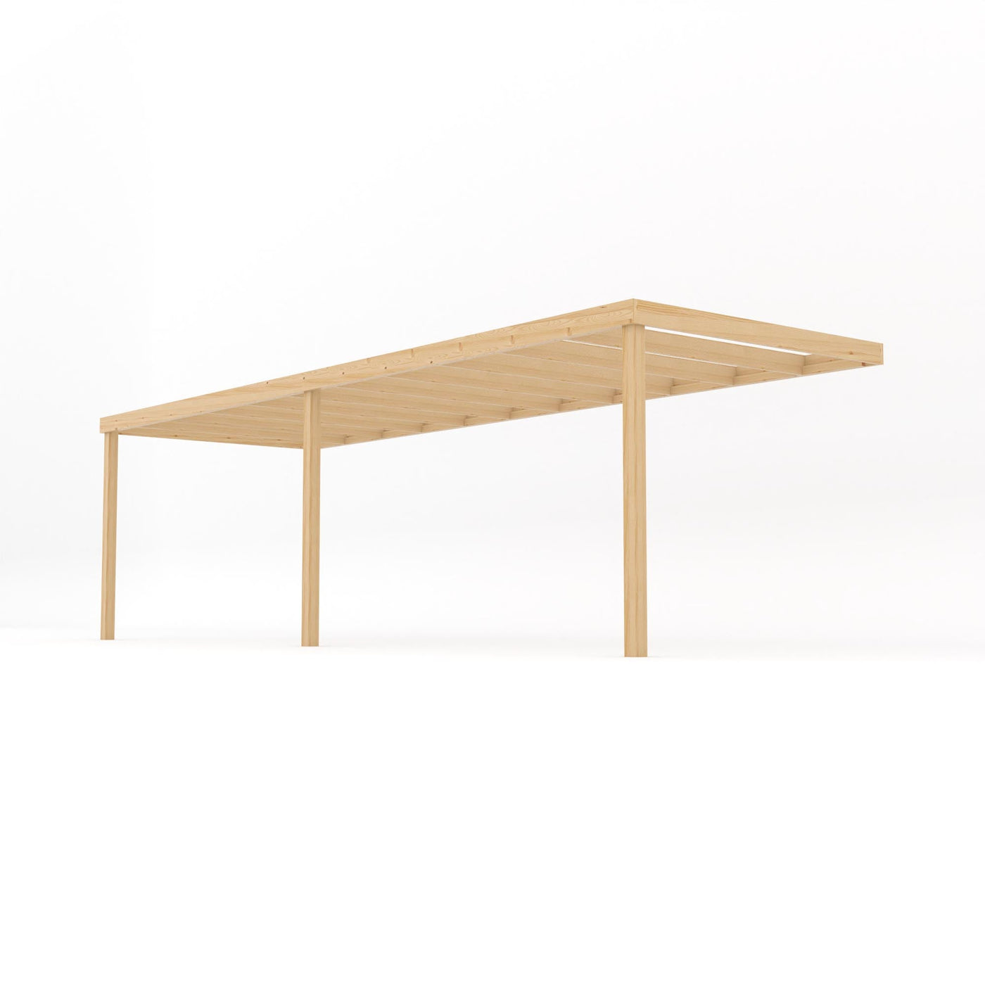 Wall Mounted Box Pergola - Light Green - 1.8m Depth x 7.2m Length - image 2