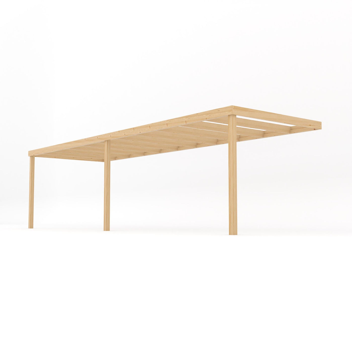 Wall Mounted Box Pergola - Light Green - 4.2m Depth x 7.8m Length - image 2